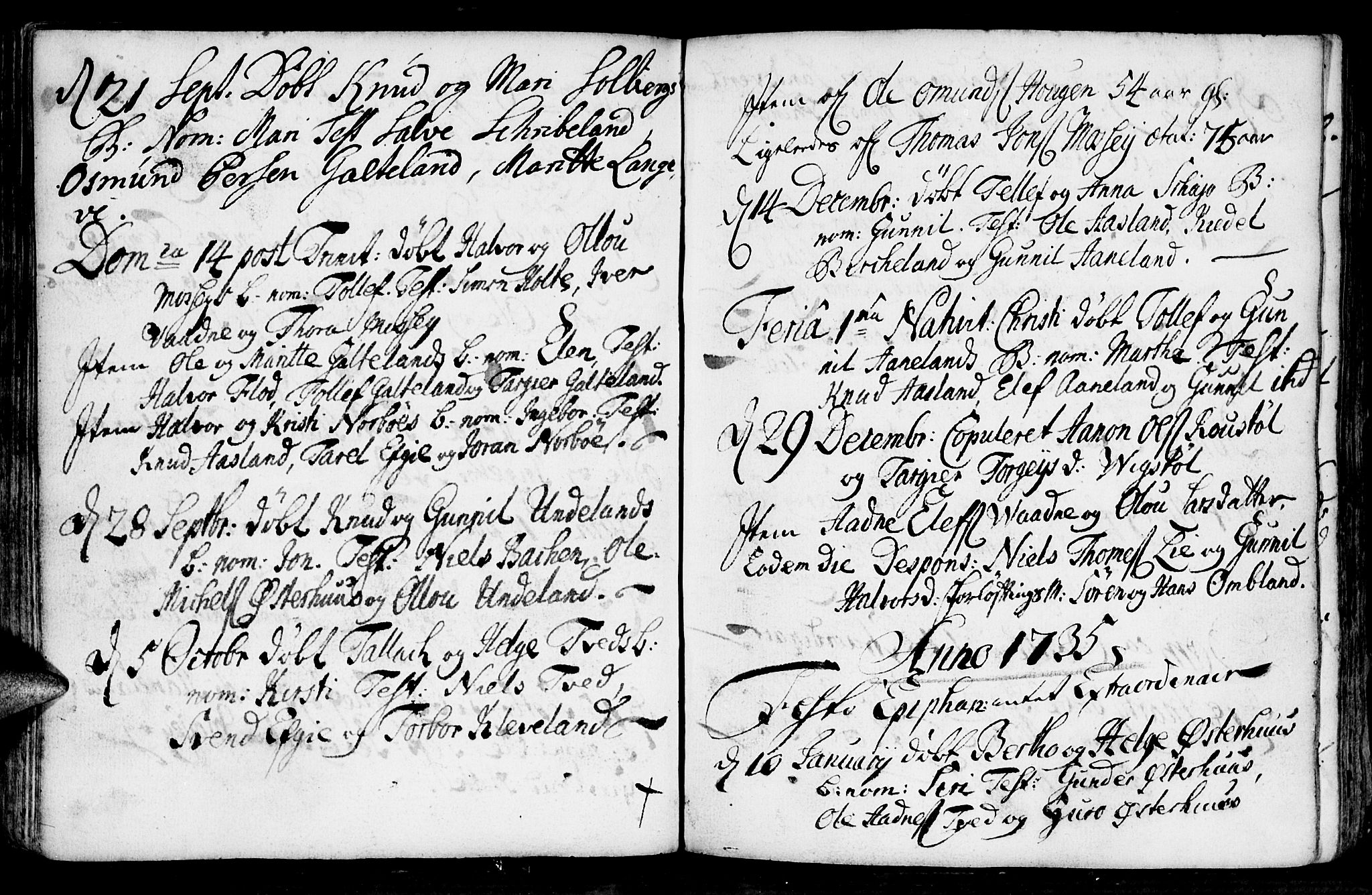 Evje sokneprestkontor, AV/SAK-1111-0008/F/Fa/Faa/L0001: Parish register (official) no. A 1, 1705-1760, p. 77