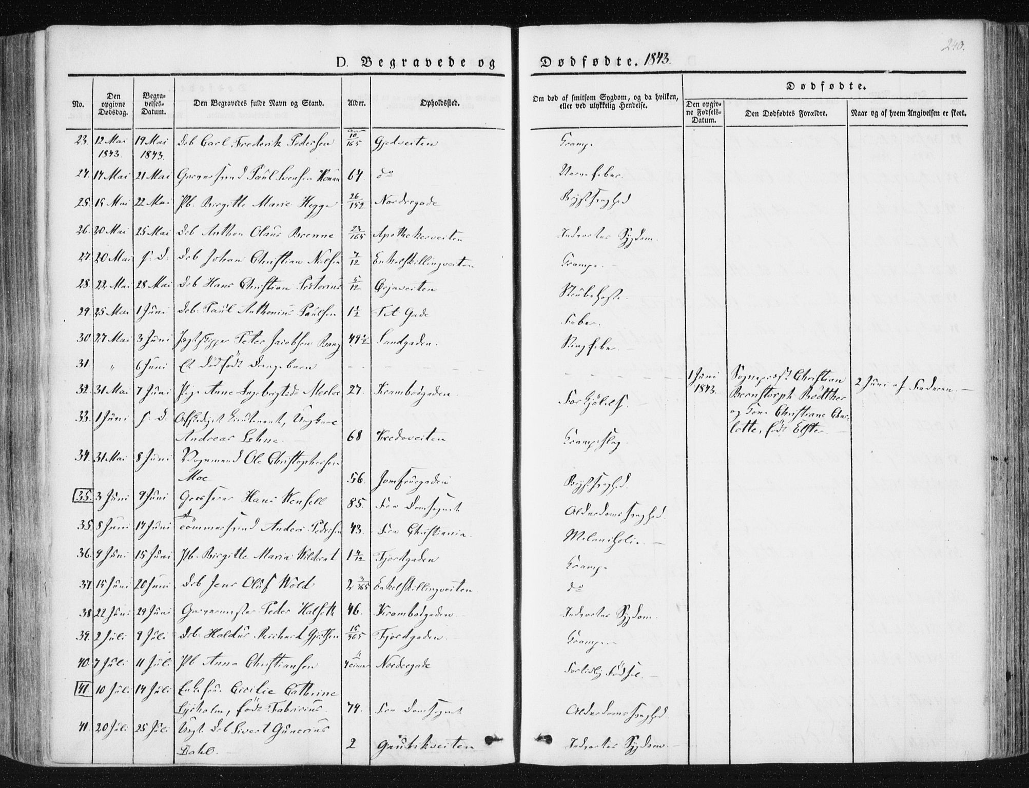 Ministerialprotokoller, klokkerbøker og fødselsregistre - Sør-Trøndelag, SAT/A-1456/602/L0110: Parish register (official) no. 602A08, 1840-1854, p. 240