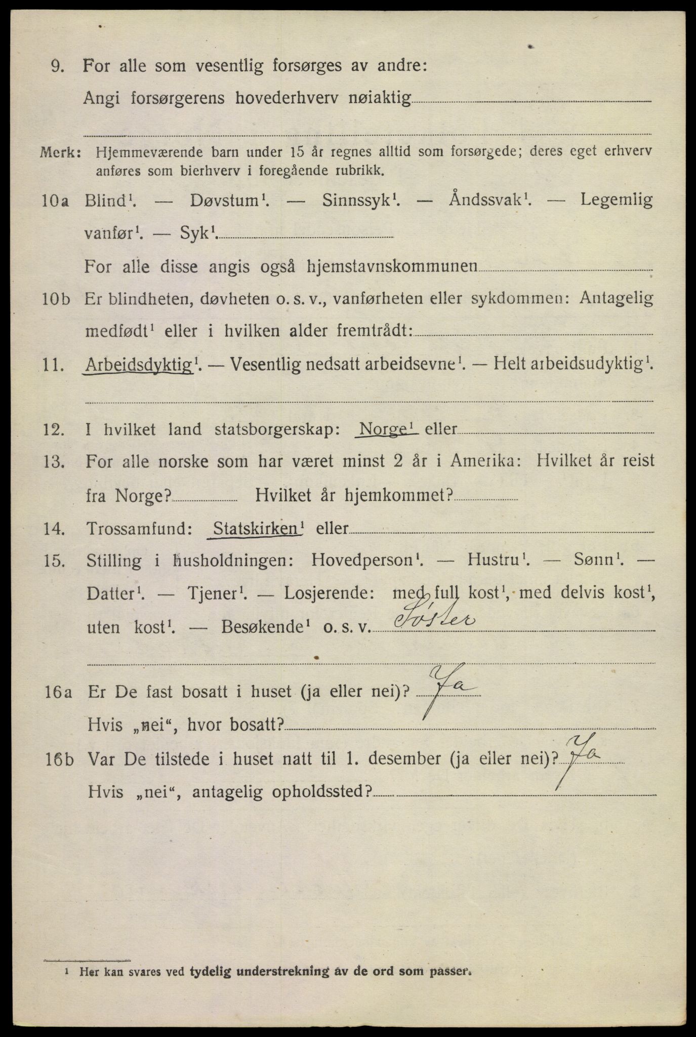 SAKO, 1920 census for Øvre Sandsvær, 1920, p. 2835