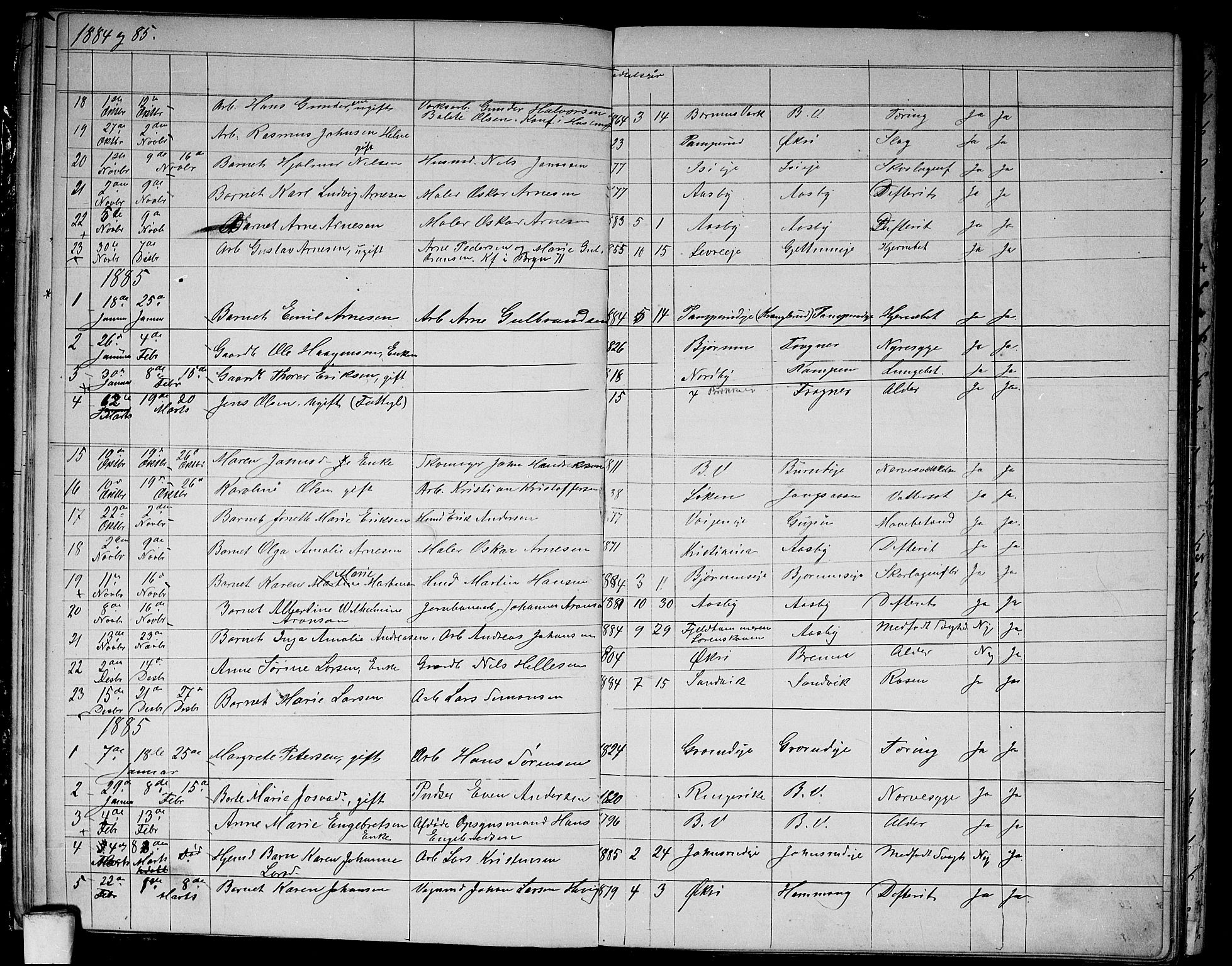 Asker prestekontor Kirkebøker, AV/SAO-A-10256a/G/Gb/L0003: Parish register (copy) no. II 3, 1875-1889