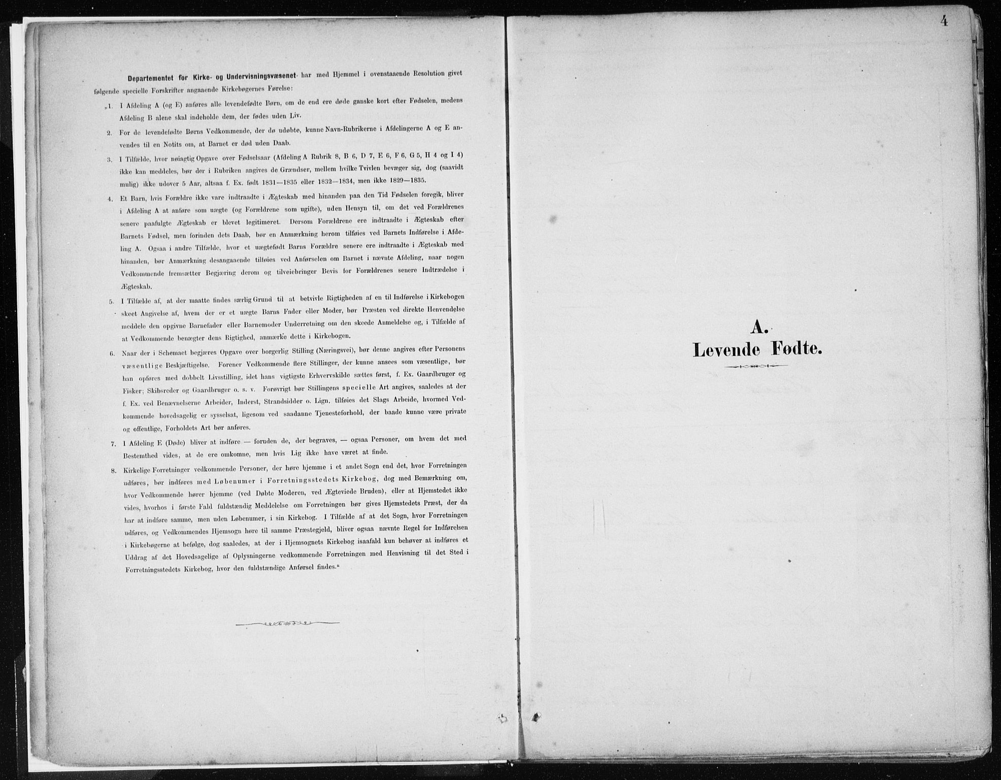 Askvoll sokneprestembete, SAB/A-79501/H/Haa/Haab/L0002: Parish register (official) no. B 2, 1879-1909, p. 4