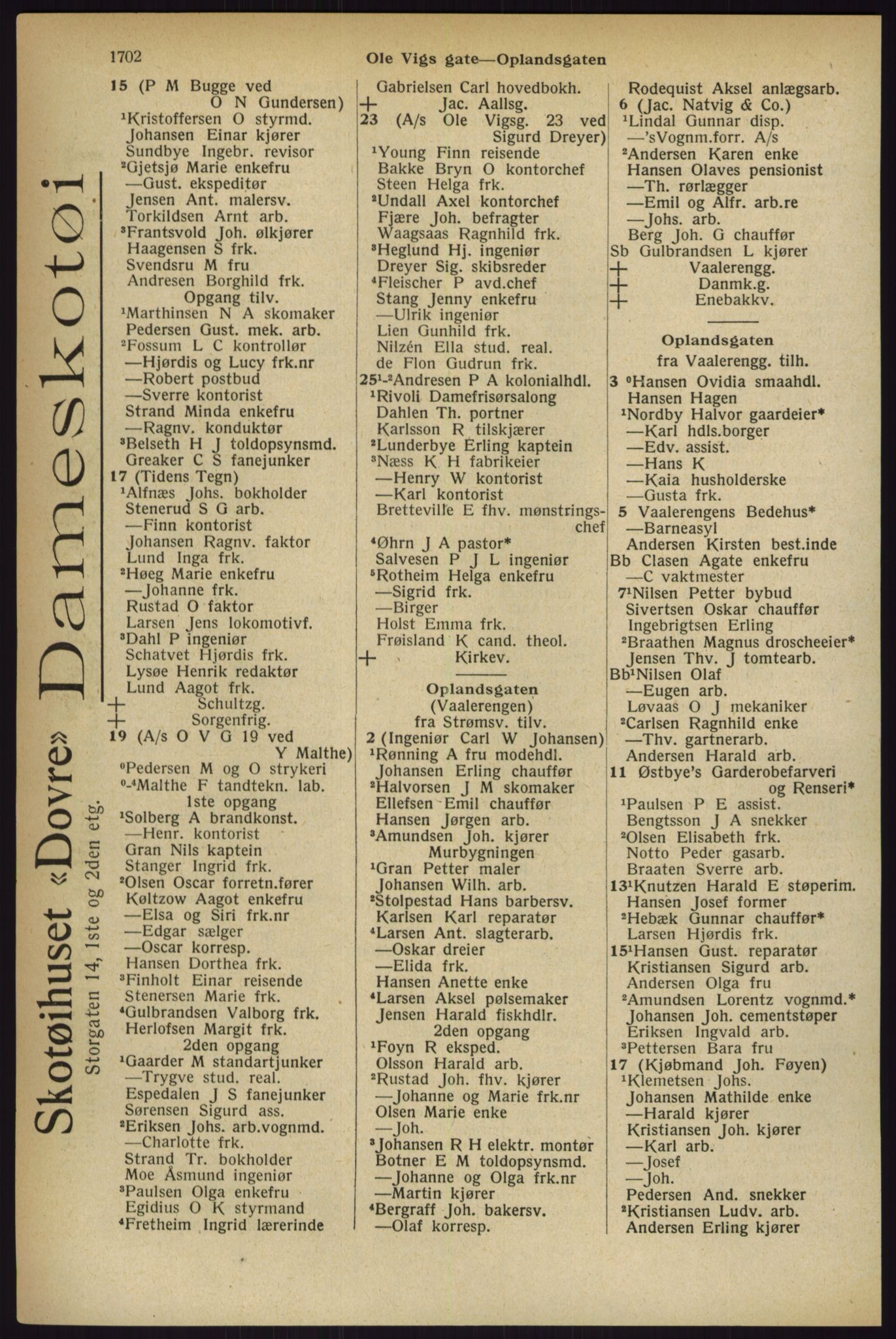 Kristiania/Oslo adressebok, PUBL/-, 1927, p. 1702