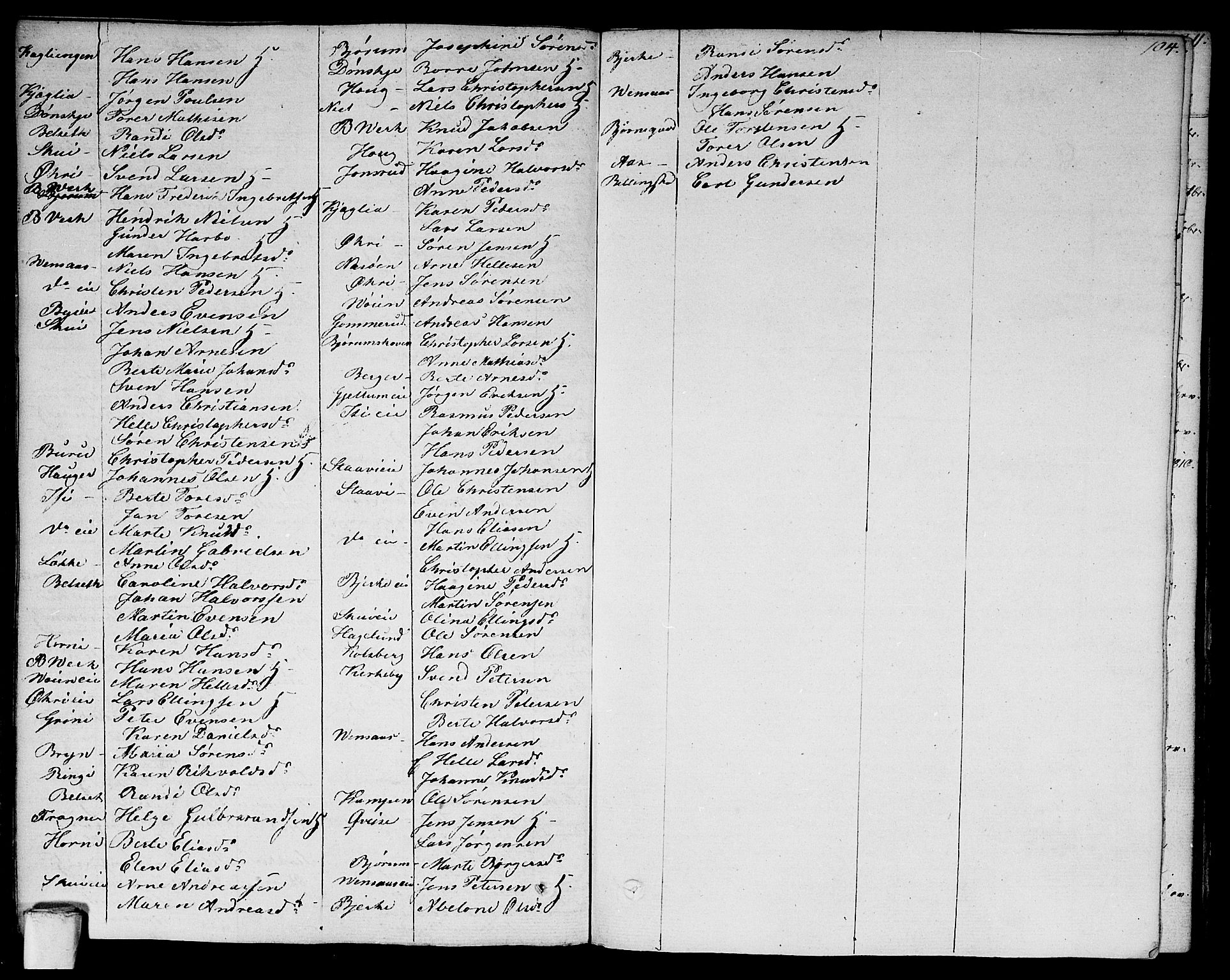 Asker prestekontor Kirkebøker, SAO/A-10256a/F/Fa/L0005: Parish register (official) no. I 5, 1807-1813, p. 104