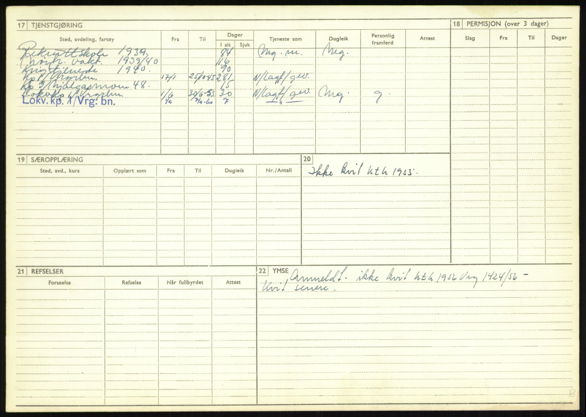 Forsvaret, Varanger bataljon, AV/RA-RAFA-2258/1/D/L0446: Rulleblad for menige født 1917-1919, 1917-1919, p. 297