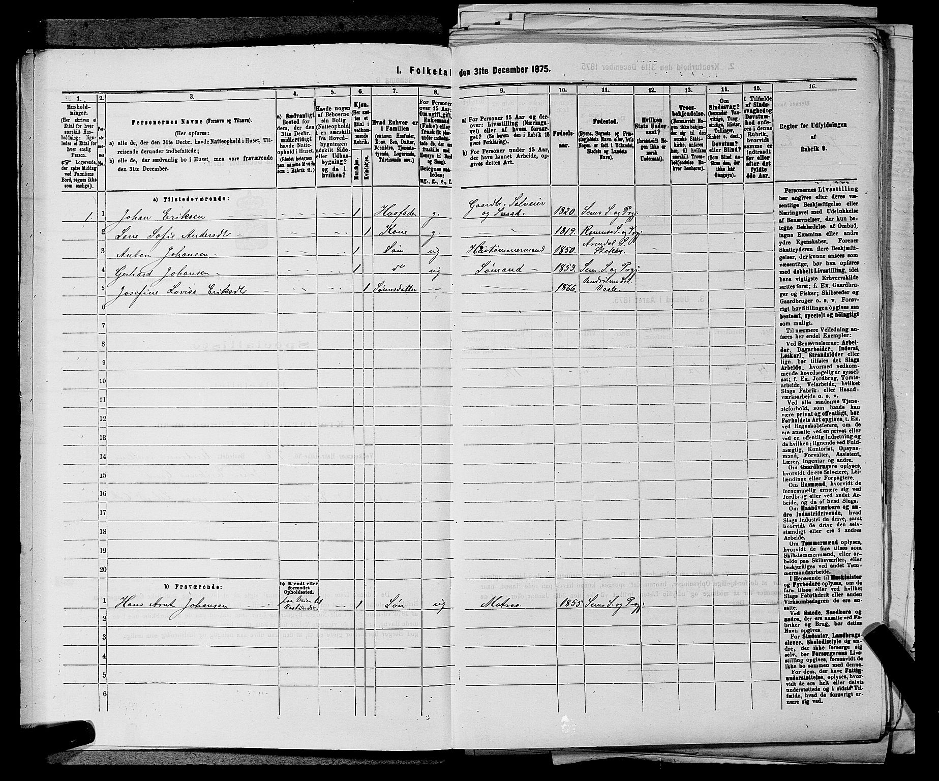 SAKO, 1875 census for 0721P Sem, 1875, p. 94