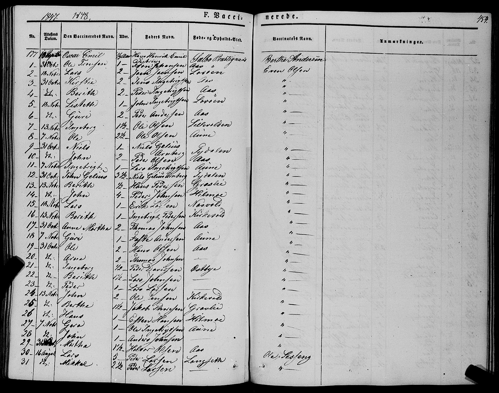 Ministerialprotokoller, klokkerbøker og fødselsregistre - Sør-Trøndelag, SAT/A-1456/695/L1145: Parish register (official) no. 695A06 /1, 1843-1859, p. 454