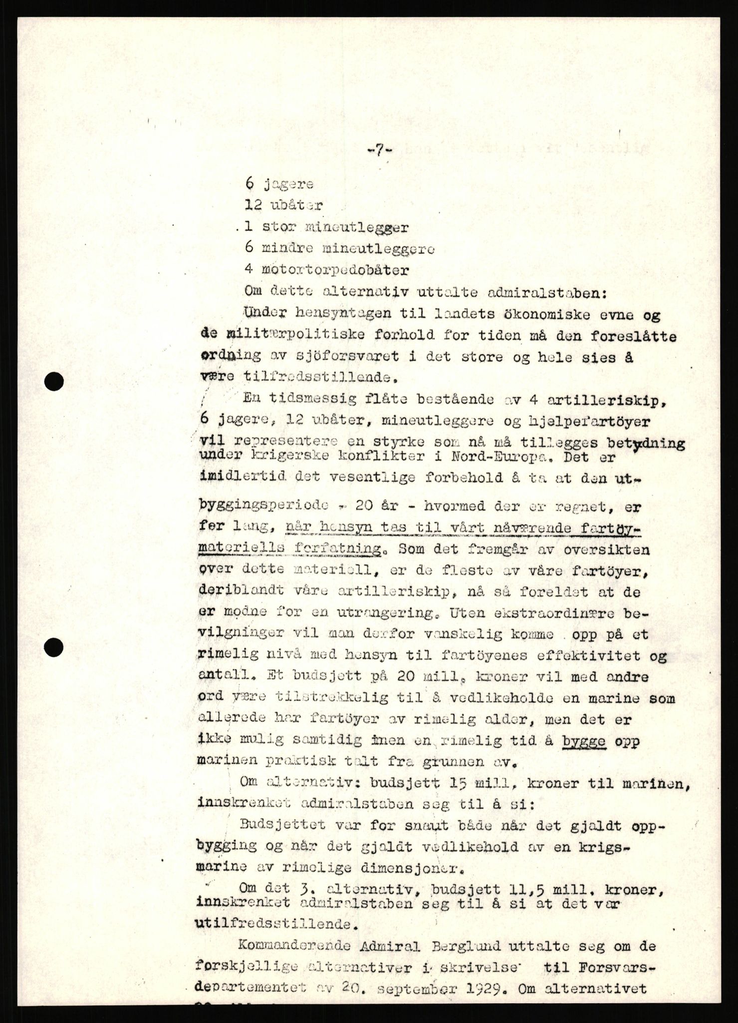 Undersøkelseskommisjonen av 1945, AV/RA-S-1566/D/Db/L0021: Ramberg - Regjeringen under krigen, 1940-1946, p. 121