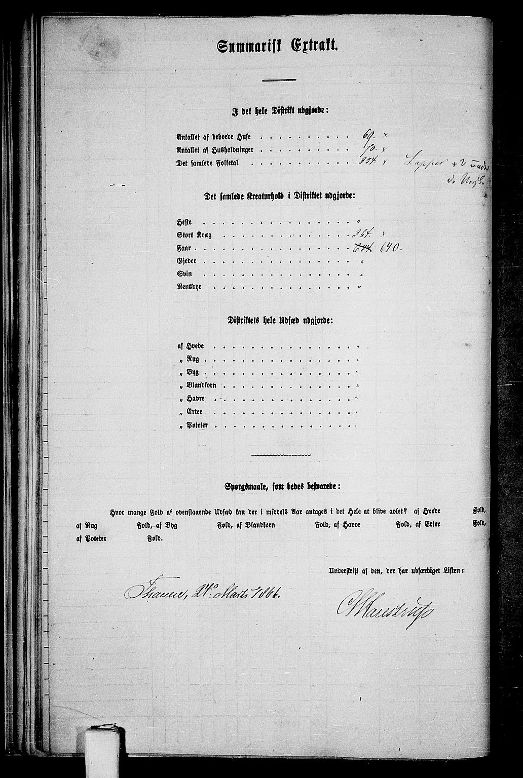 RA, 1865 census for Tana, 1865, p. 39