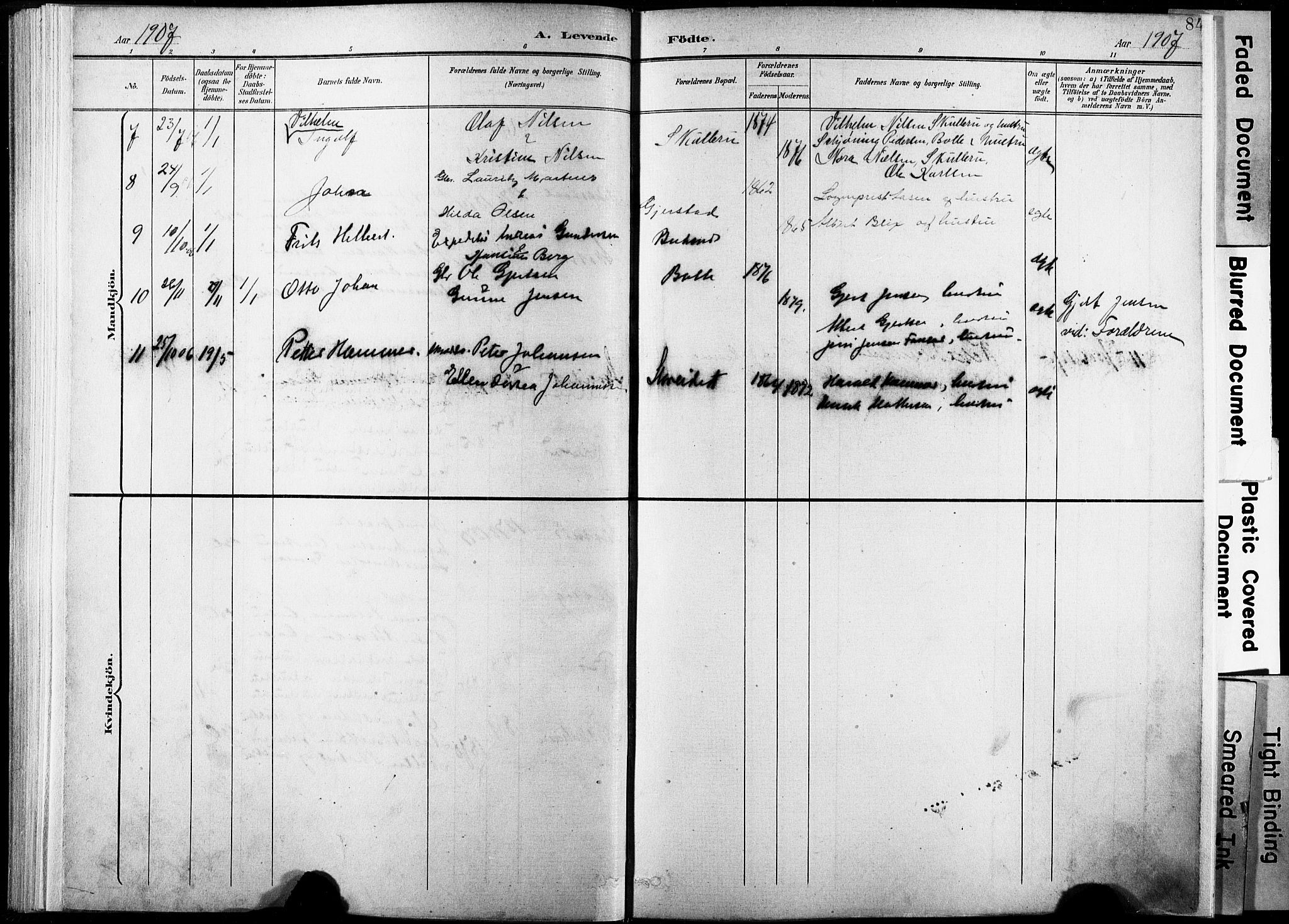 Ministerialprotokoller, klokkerbøker og fødselsregistre - Nordland, AV/SAT-A-1459/881/L1151: Parish register (official) no. 881A04, 1899-1907, p. 84