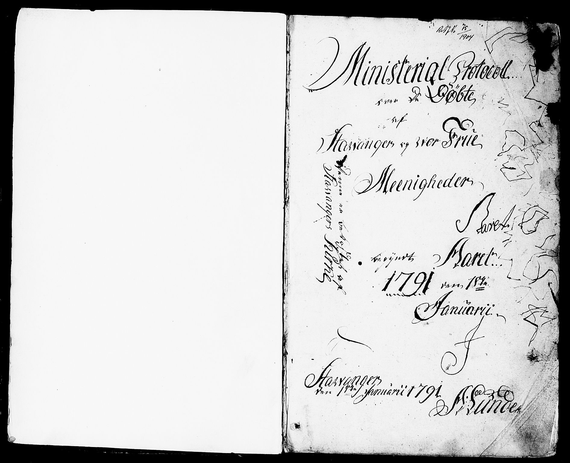 Domkirken sokneprestkontor, AV/SAST-A-101812/001/30/30BB/L0007: Parish register (copy) no. B 7, 1791-1813