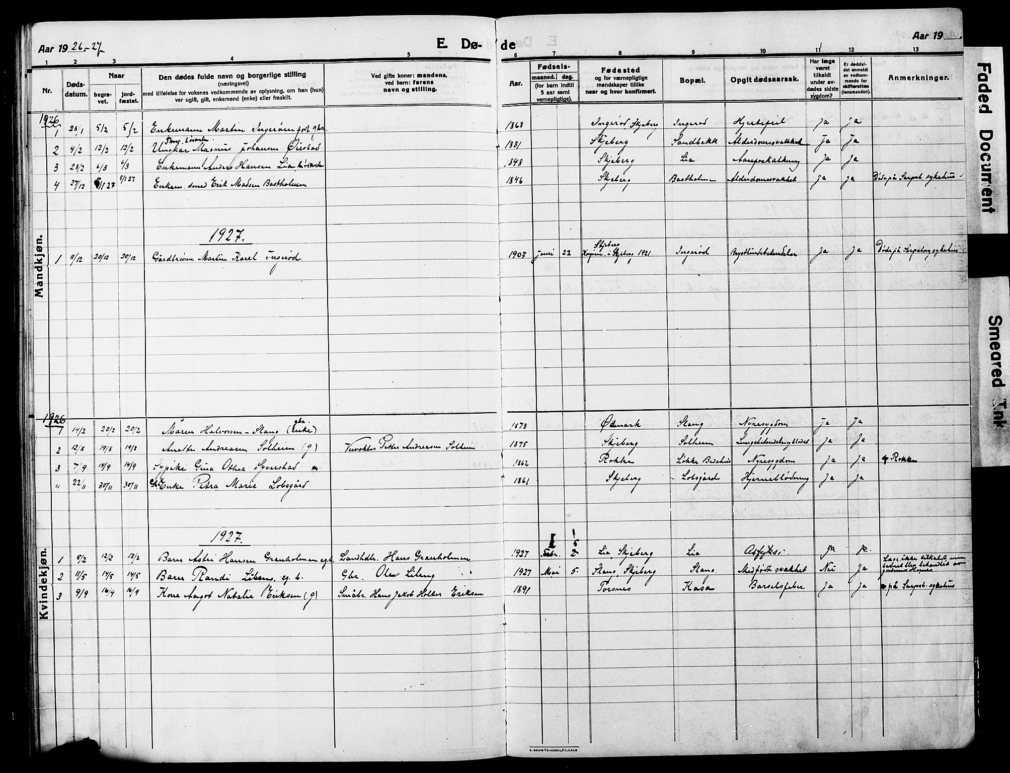 Skjeberg prestekontor Kirkebøker, SAO/A-10923/G/Ge/L0001: Parish register (copy) no. V 1, 1901-1931, p. 54