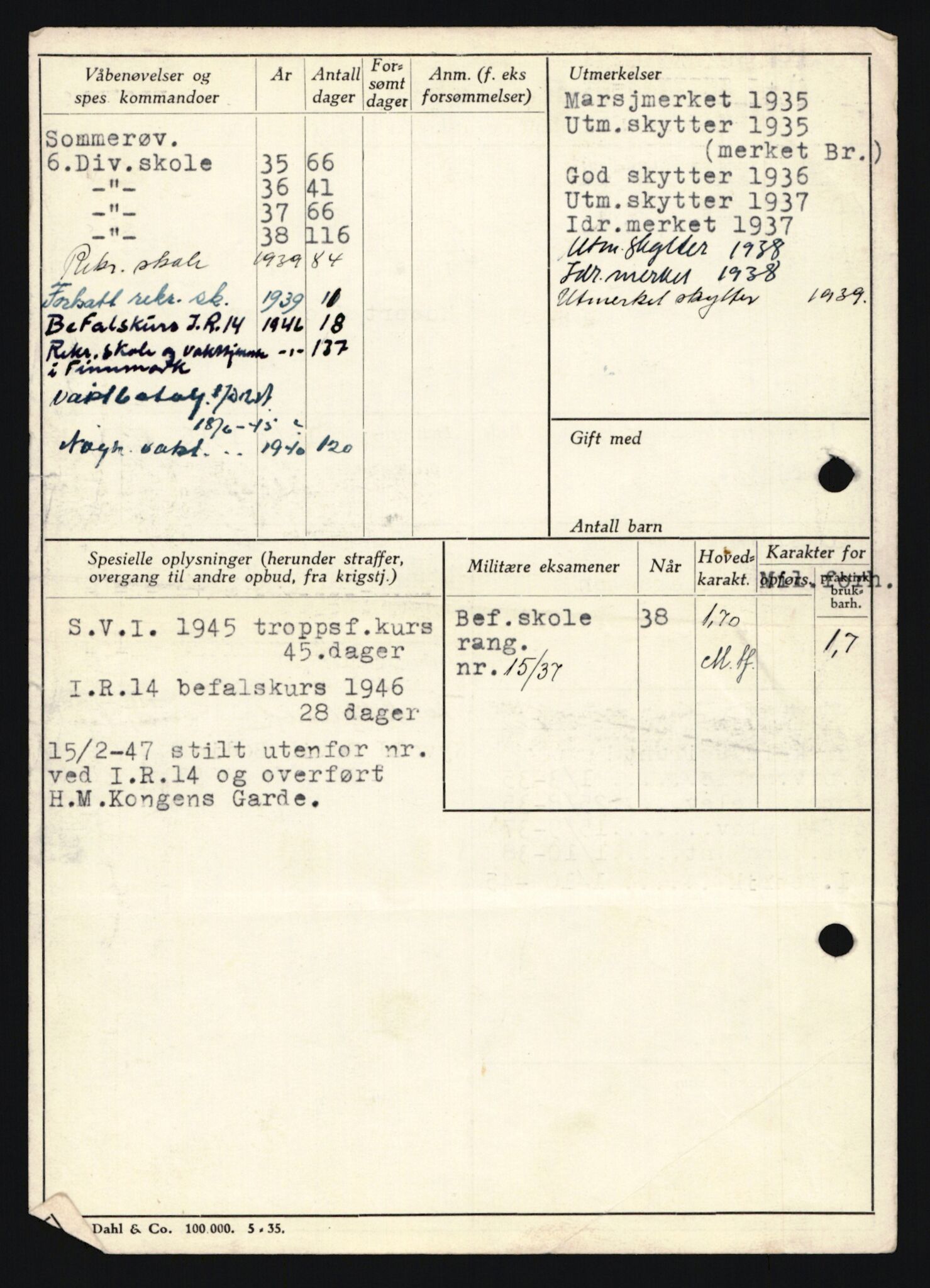 Forsvaret, Sør-Hålogaland landforsvar, AV/RA-RAFA-2552/P/Pa/L0302: Personellmapper for slettet personell, yrkesbefal og vernepliktig befal, født 1913-1916, 1932-1976, p. 448