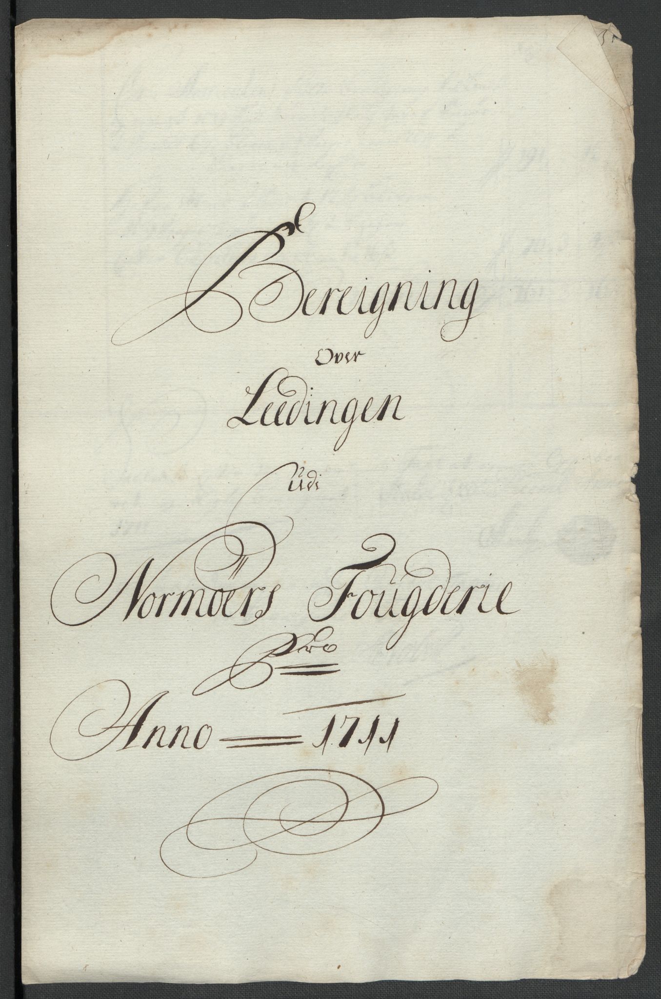 Rentekammeret inntil 1814, Reviderte regnskaper, Fogderegnskap, RA/EA-4092/R56/L3745: Fogderegnskap Nordmøre, 1711, p. 337