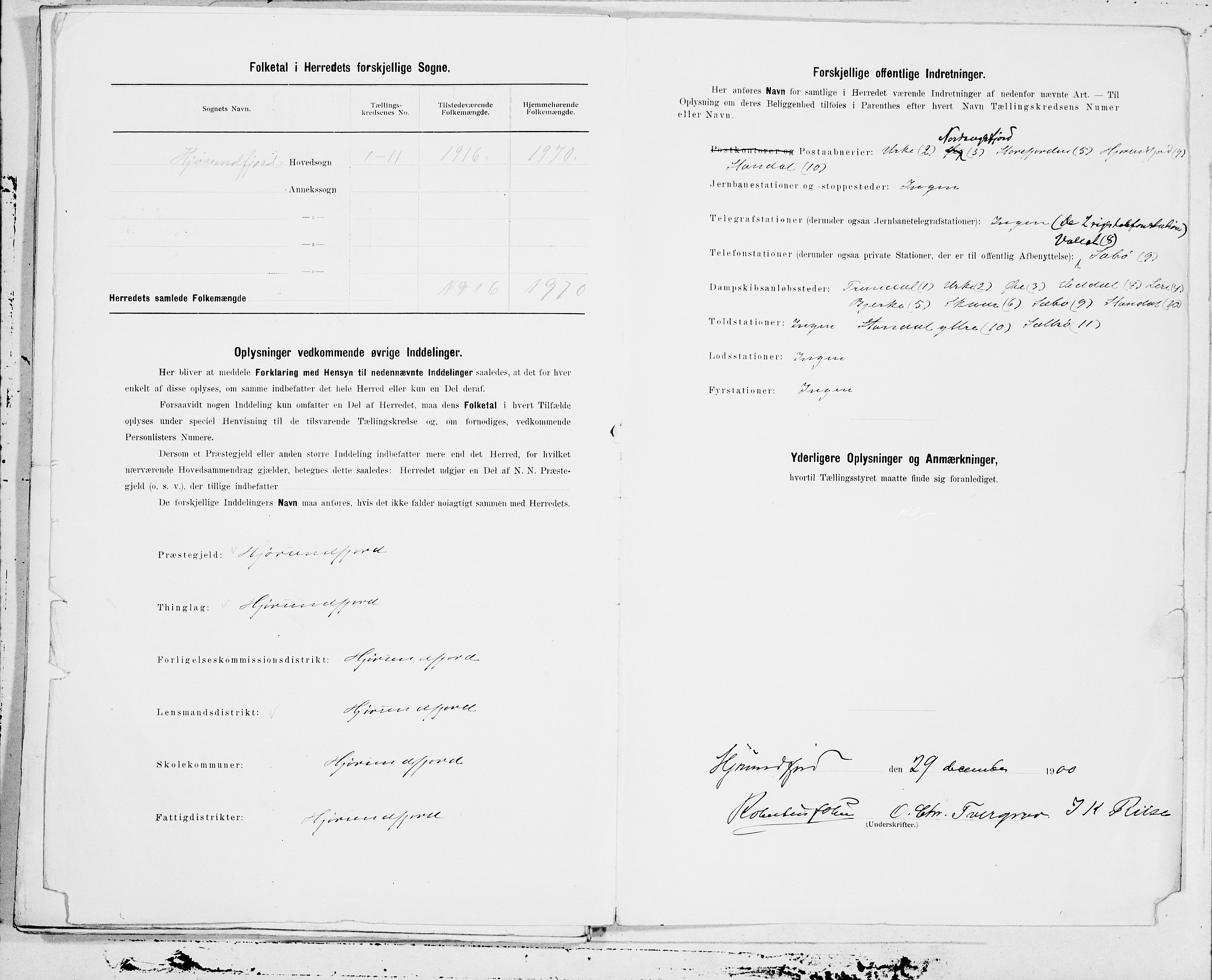 SAT, 1900 census for Hjørundfjord, 1900, p. 25