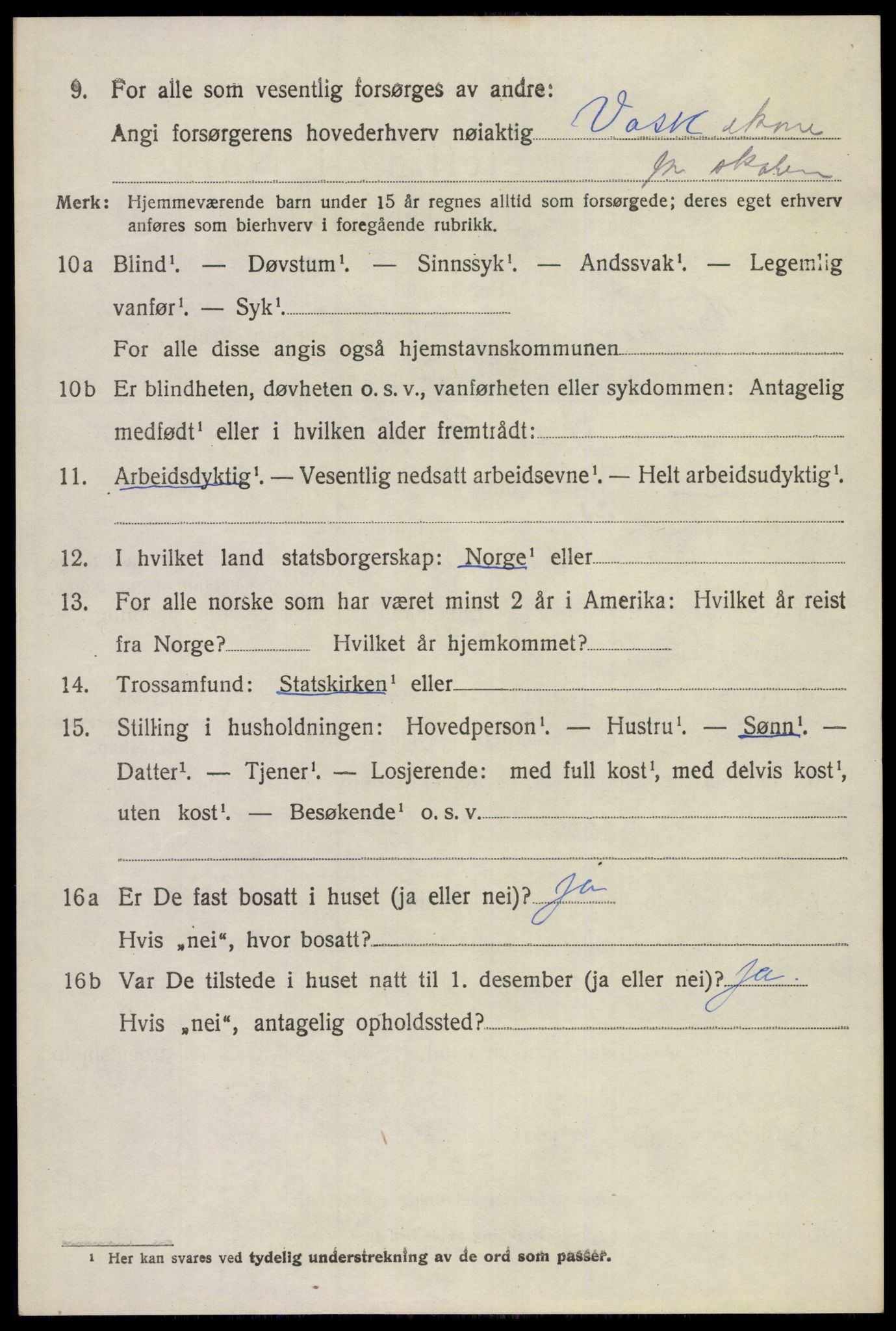 SAKO, 1920 census for Gjerpen, 1920, p. 4203