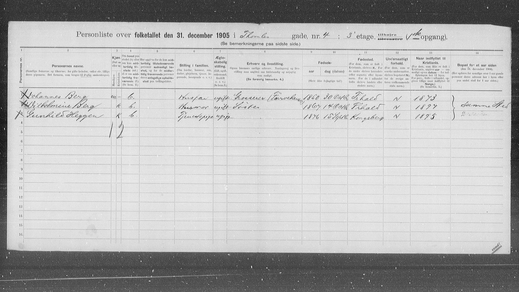 OBA, Municipal Census 1905 for Kristiania, 1905, p. 57187