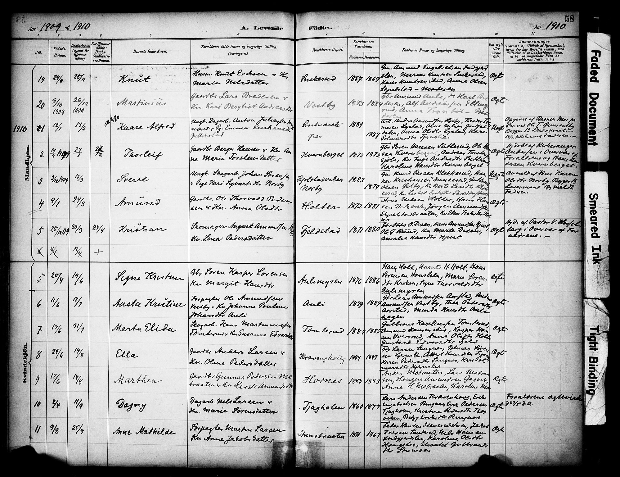 Sør-Odal prestekontor, SAH/PREST-030/H/Ha/Haa/L0009: Parish register (official) no. 9, 1886-1926, p. 58