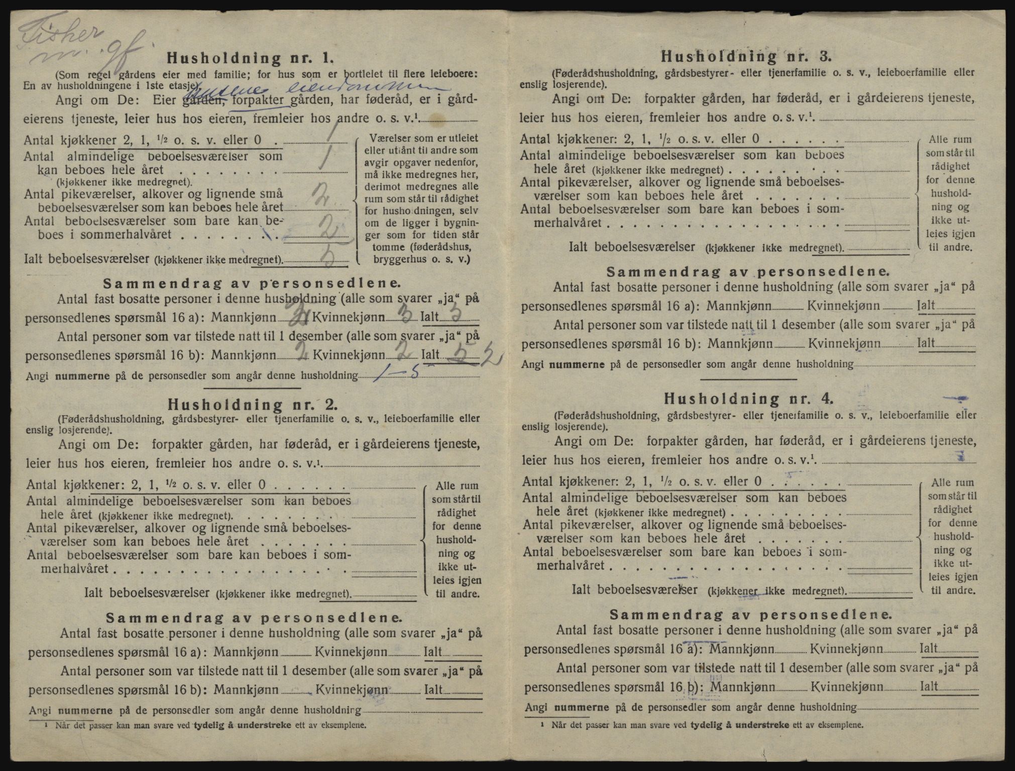 SATØ, 1920 census for Sørfjord, 1920, p. 144