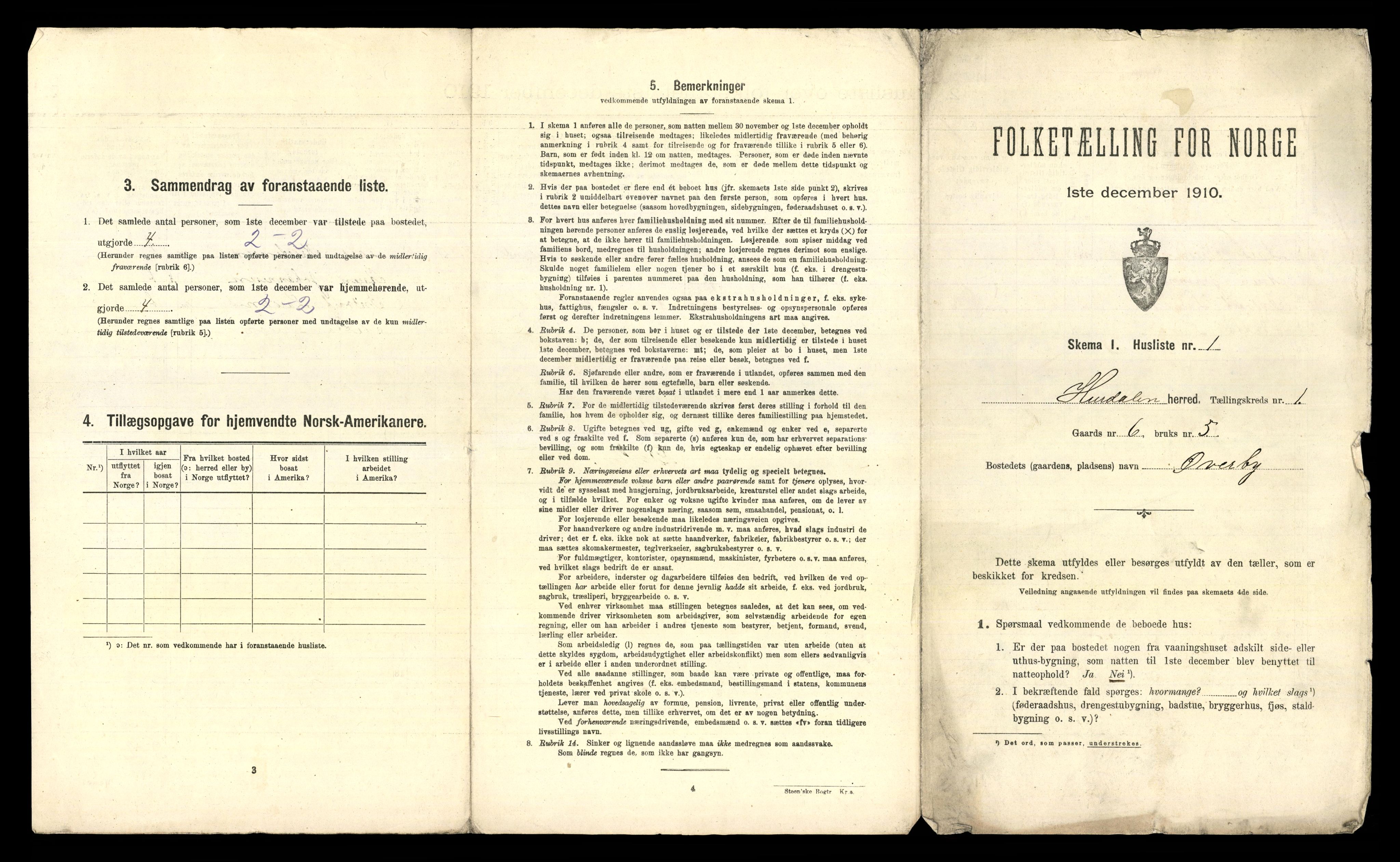 RA, 1910 census for Hurdal, 1910, p. 26