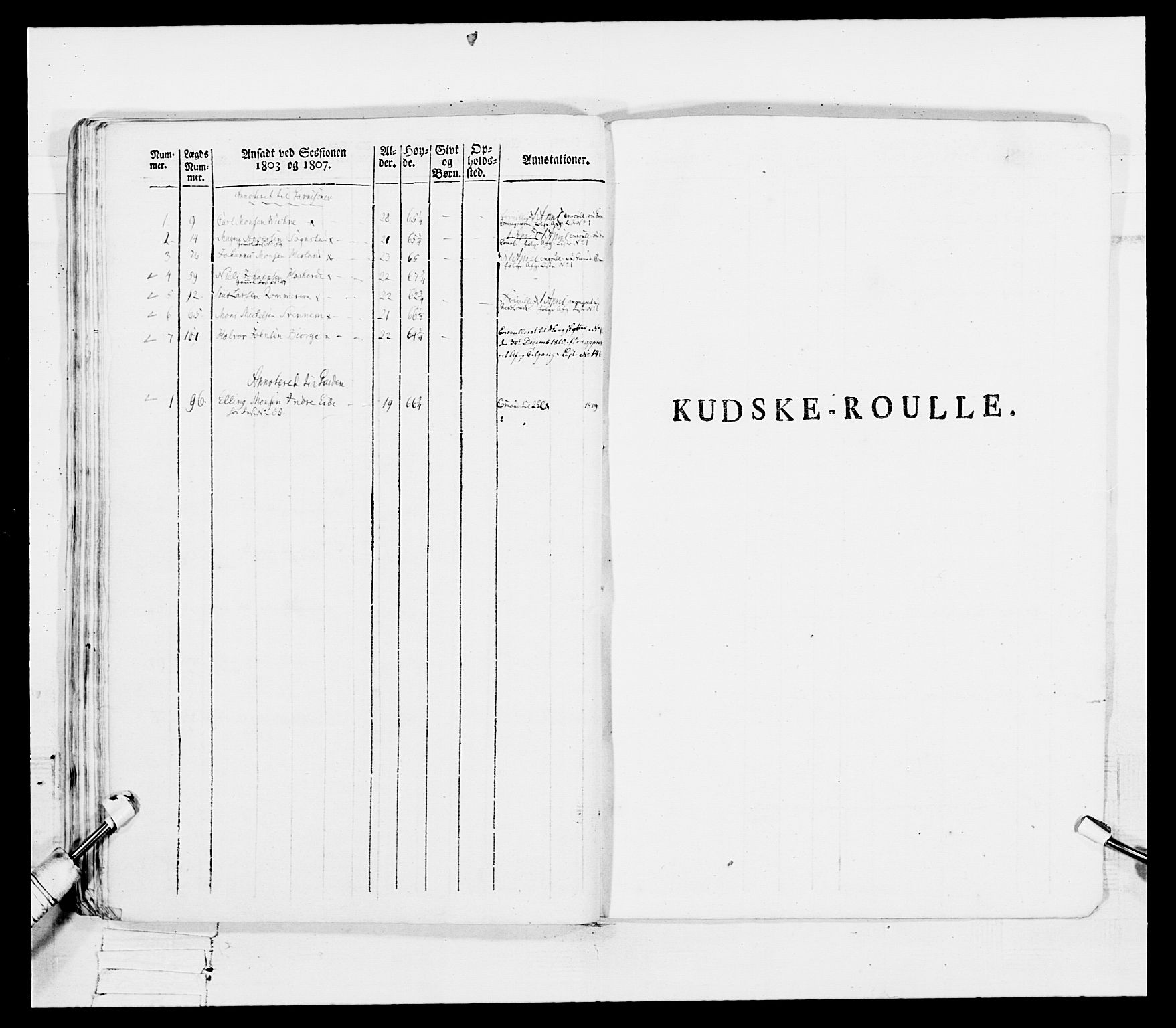 Generalitets- og kommissariatskollegiet, Det kongelige norske kommissariatskollegium, RA/EA-5420/E/Eh/L0097: Bergenhusiske nasjonale infanteriregiment, 1803-1807, p. 228