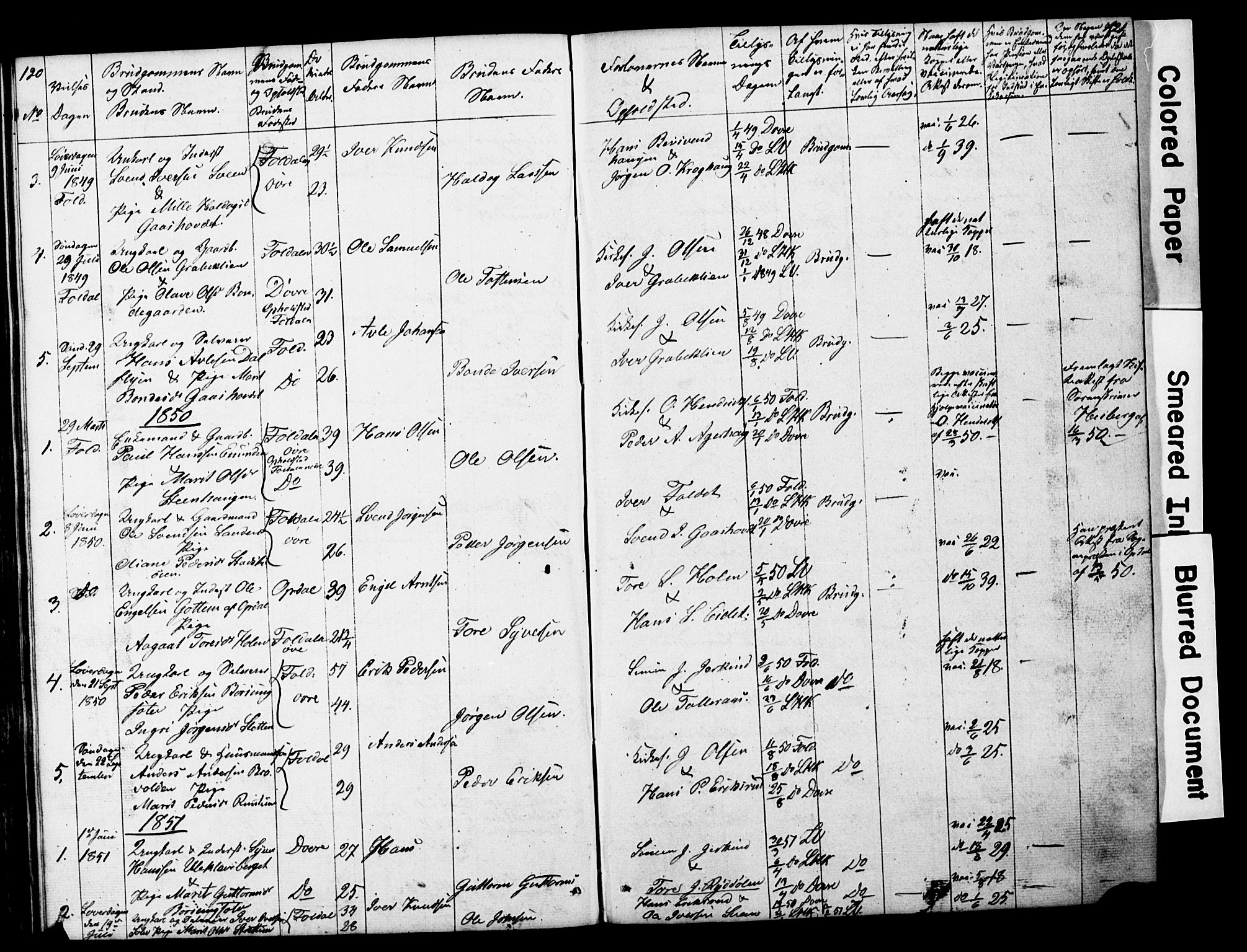 Lesja prestekontor, SAH/PREST-068/H/Ha/Hab/L0014: Parish register (copy) no. 14, 1842-1856, p. 120-121