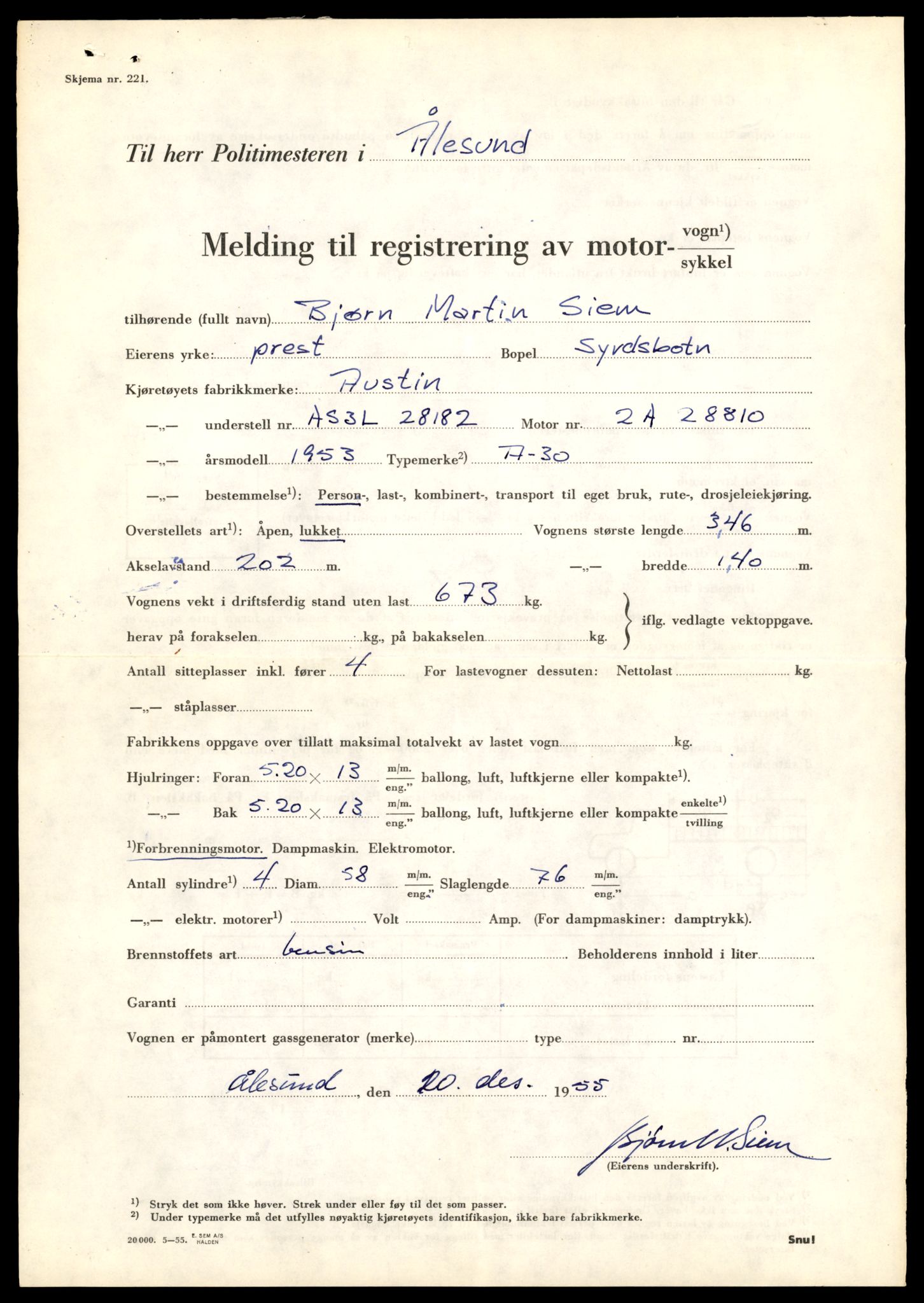 Møre og Romsdal vegkontor - Ålesund trafikkstasjon, AV/SAT-A-4099/F/Fe/L0049: Registreringskort for kjøretøy T 14864 - T 18613, 1927-1998, p. 2539