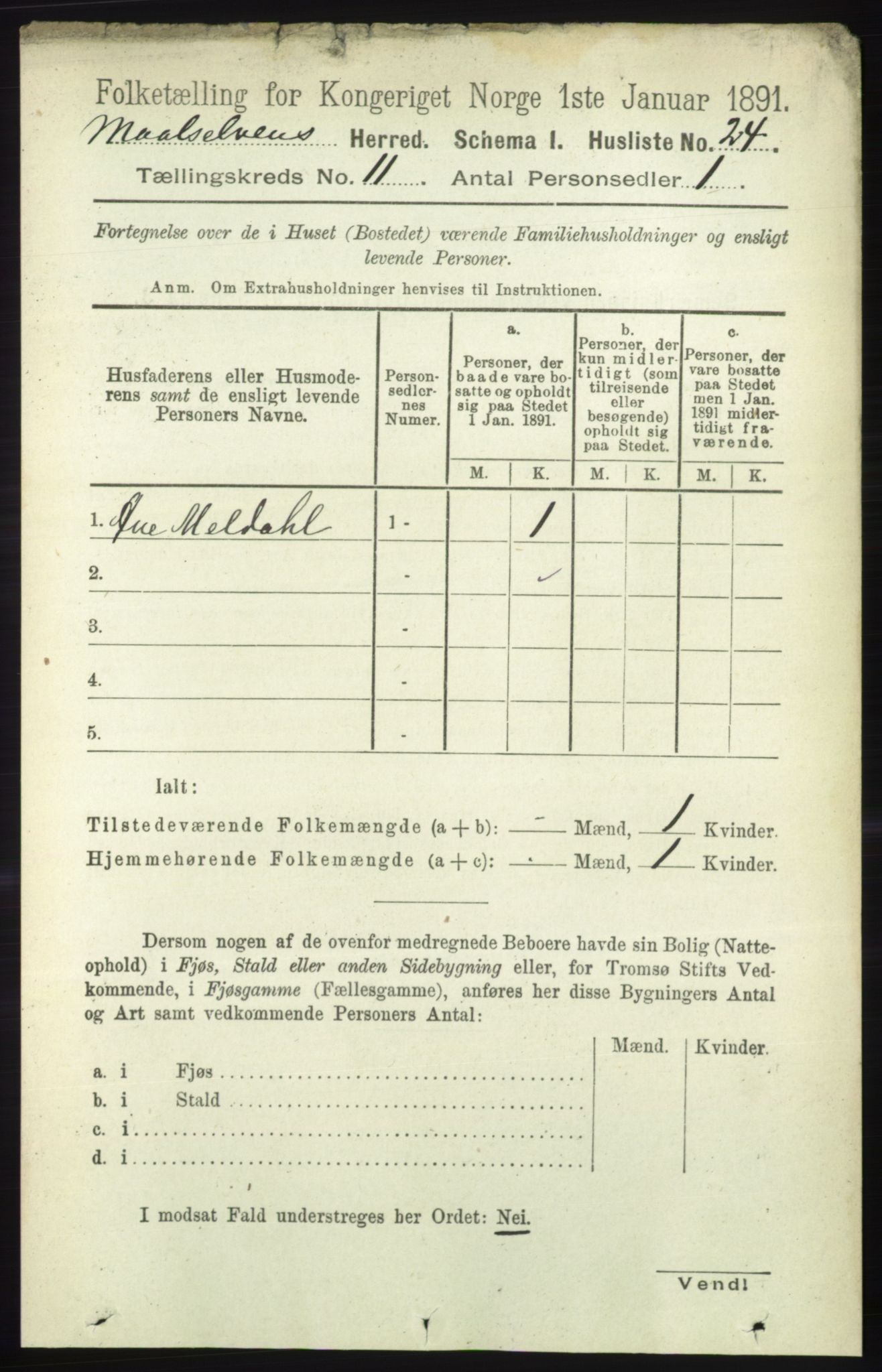 RA, 1891 census for 1924 Målselv, 1891, p. 3215