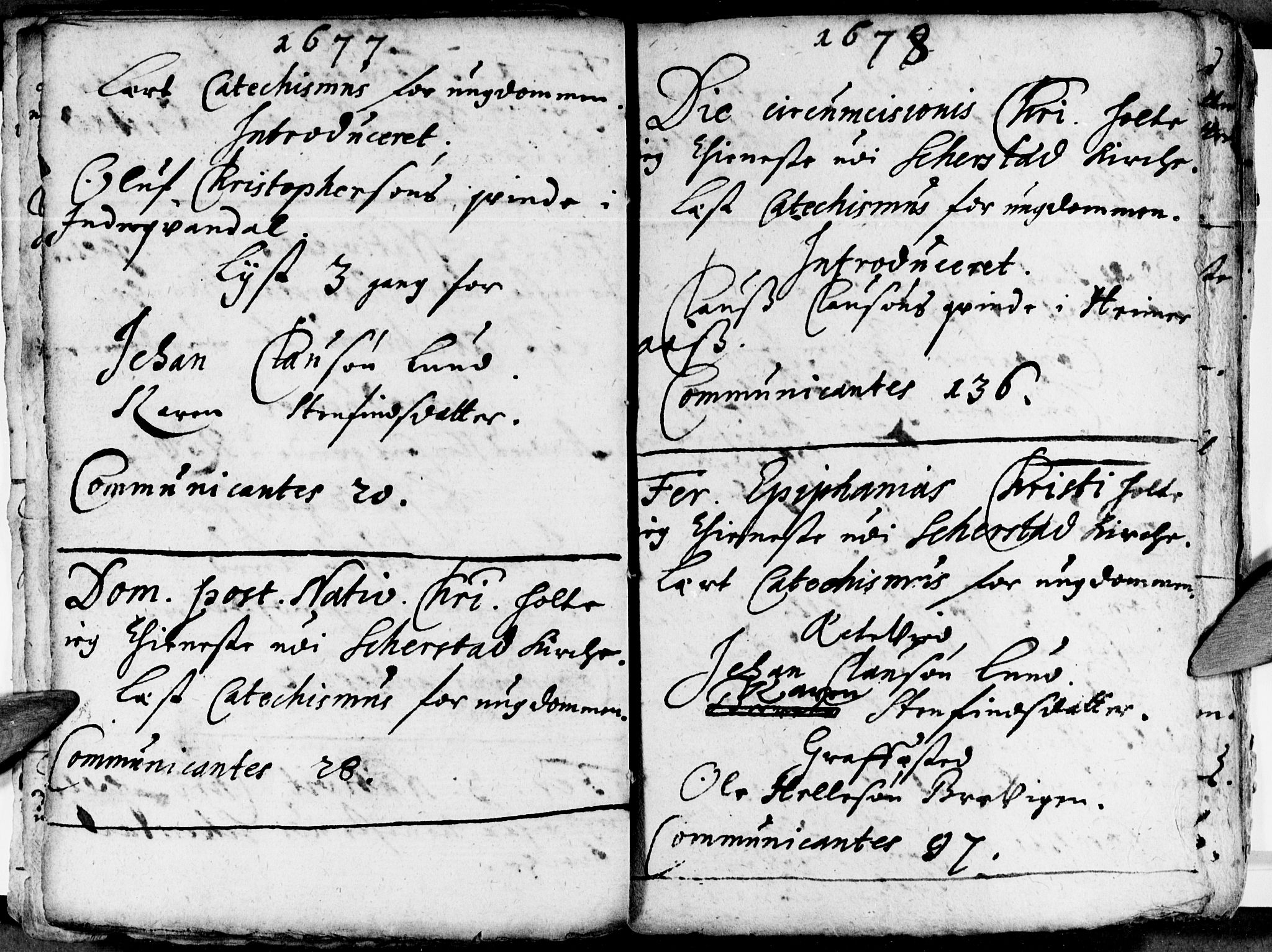 Ministerialprotokoller, klokkerbøker og fødselsregistre - Nordland, SAT/A-1459/852/L0731: Parish register (official) no. 852A01, 1672-1678