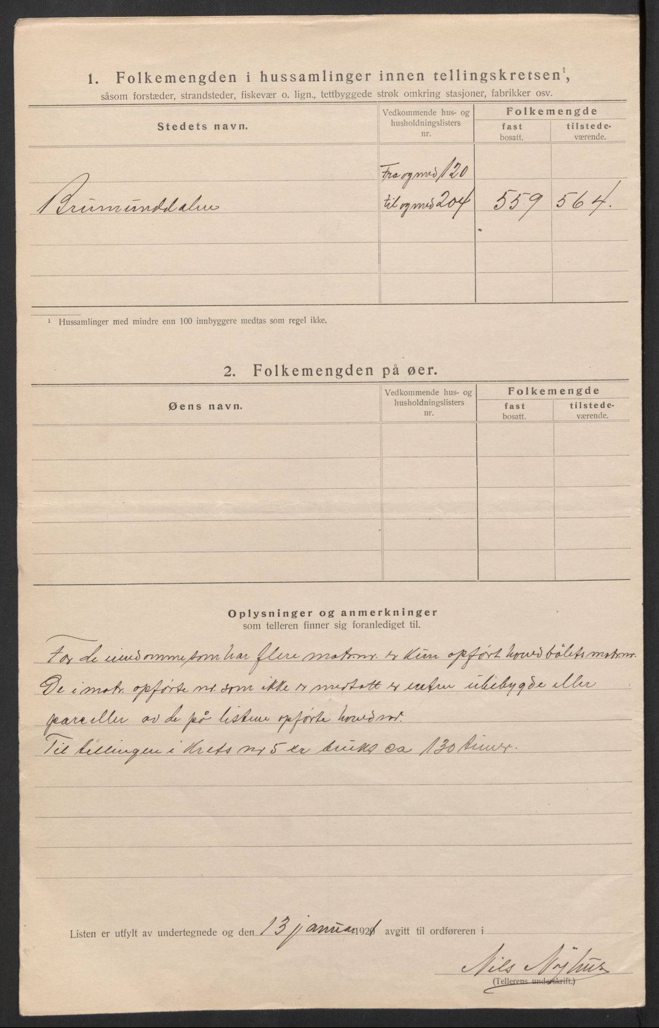 SAH, 1920 census for Furnes, 1920, p. 30