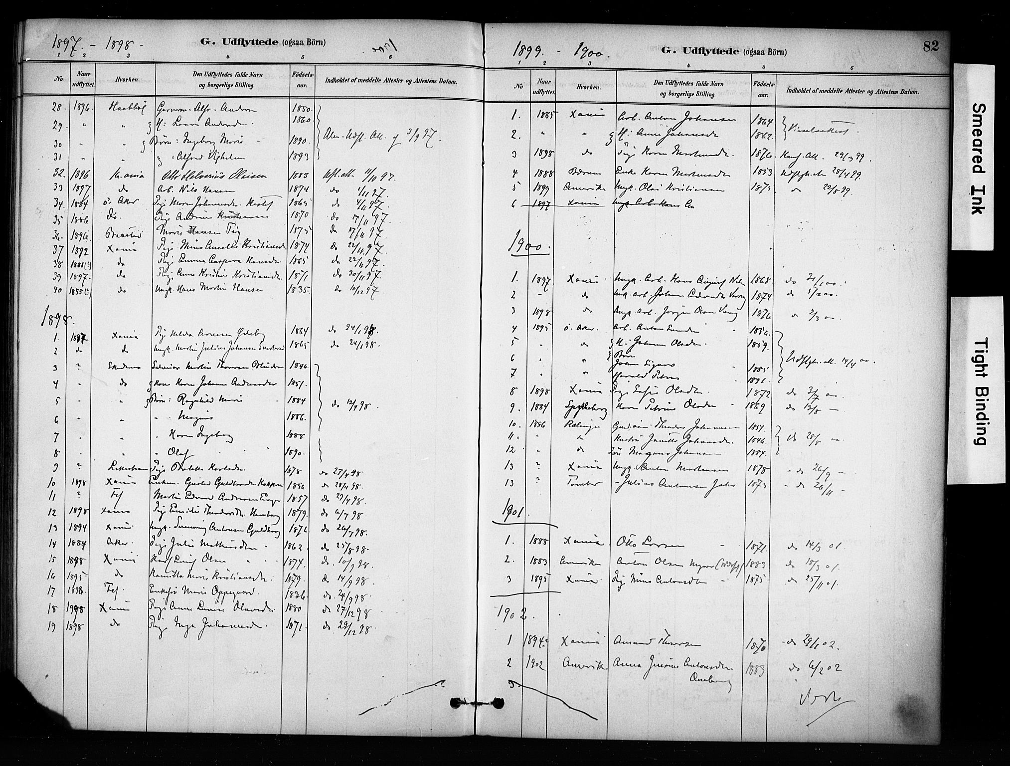 Enebakk prestekontor Kirkebøker, SAO/A-10171c/F/Fa/L0017: Parish register (official) no. I 17, 1881-1919, p. 82
