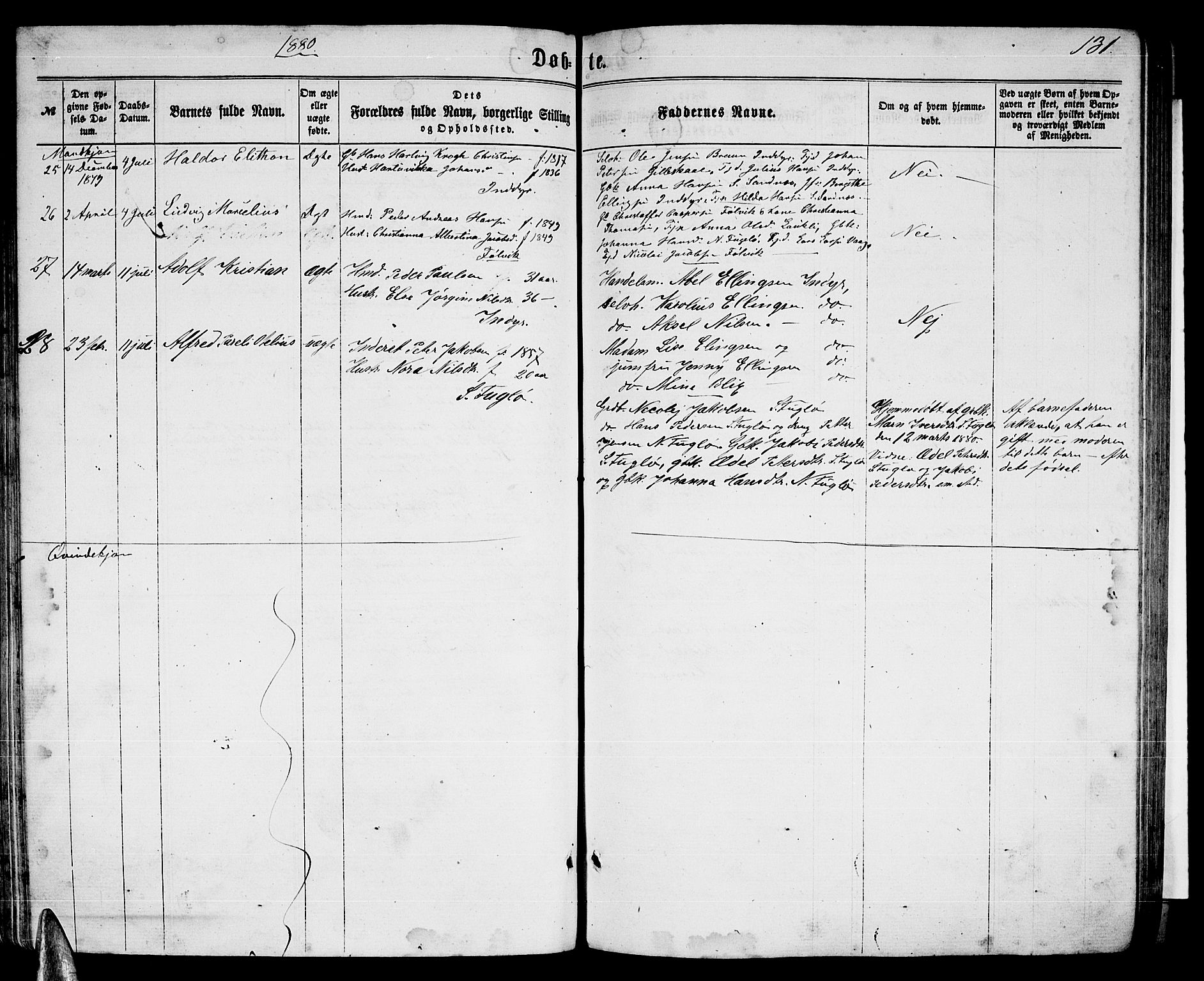 Ministerialprotokoller, klokkerbøker og fødselsregistre - Nordland, AV/SAT-A-1459/805/L0107: Parish register (copy) no. 805C03, 1862-1885, p. 131