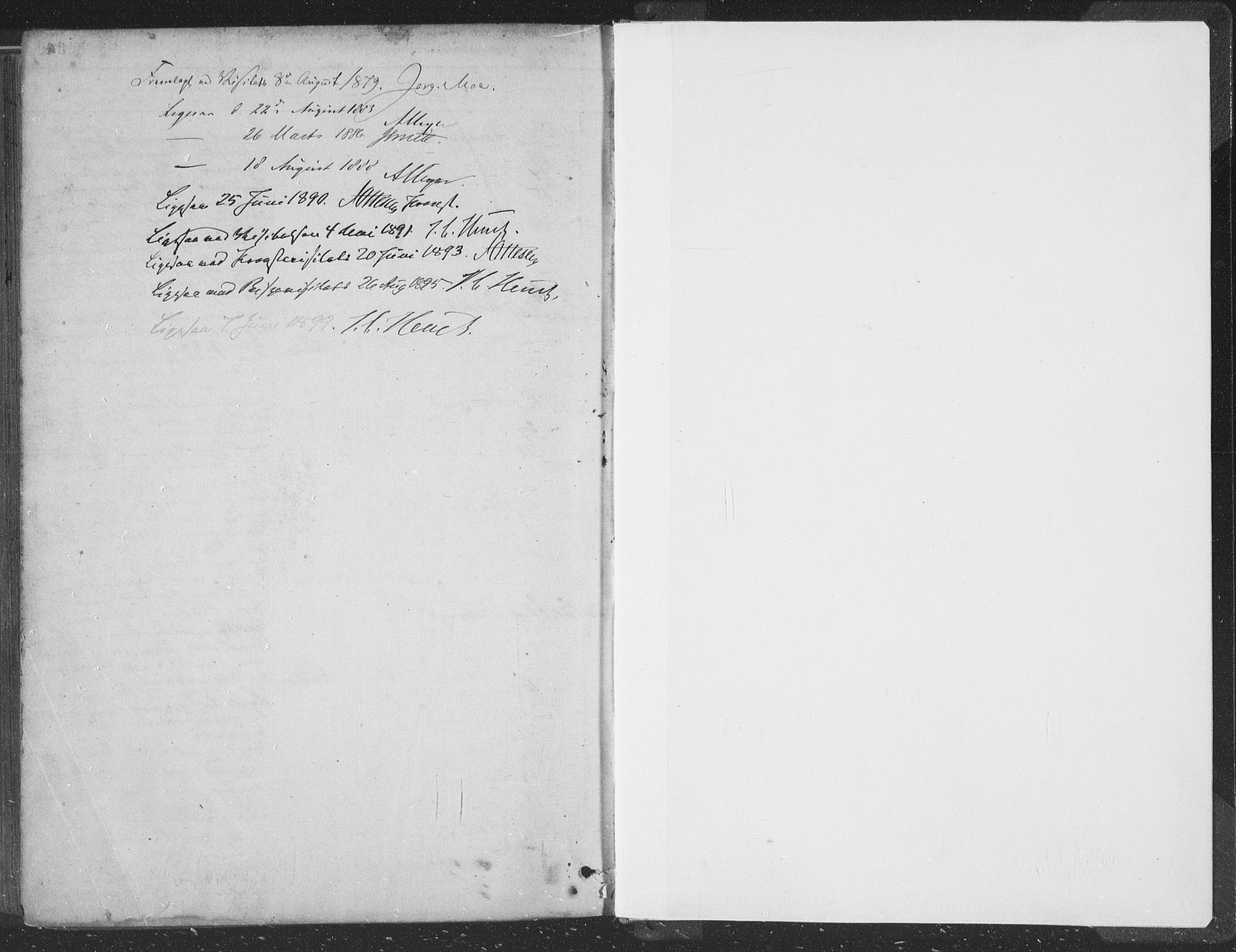 Hå sokneprestkontor, AV/SAST-A-101801/001/30BA/L0010: Parish register (official) no. A 9, 1879-1896