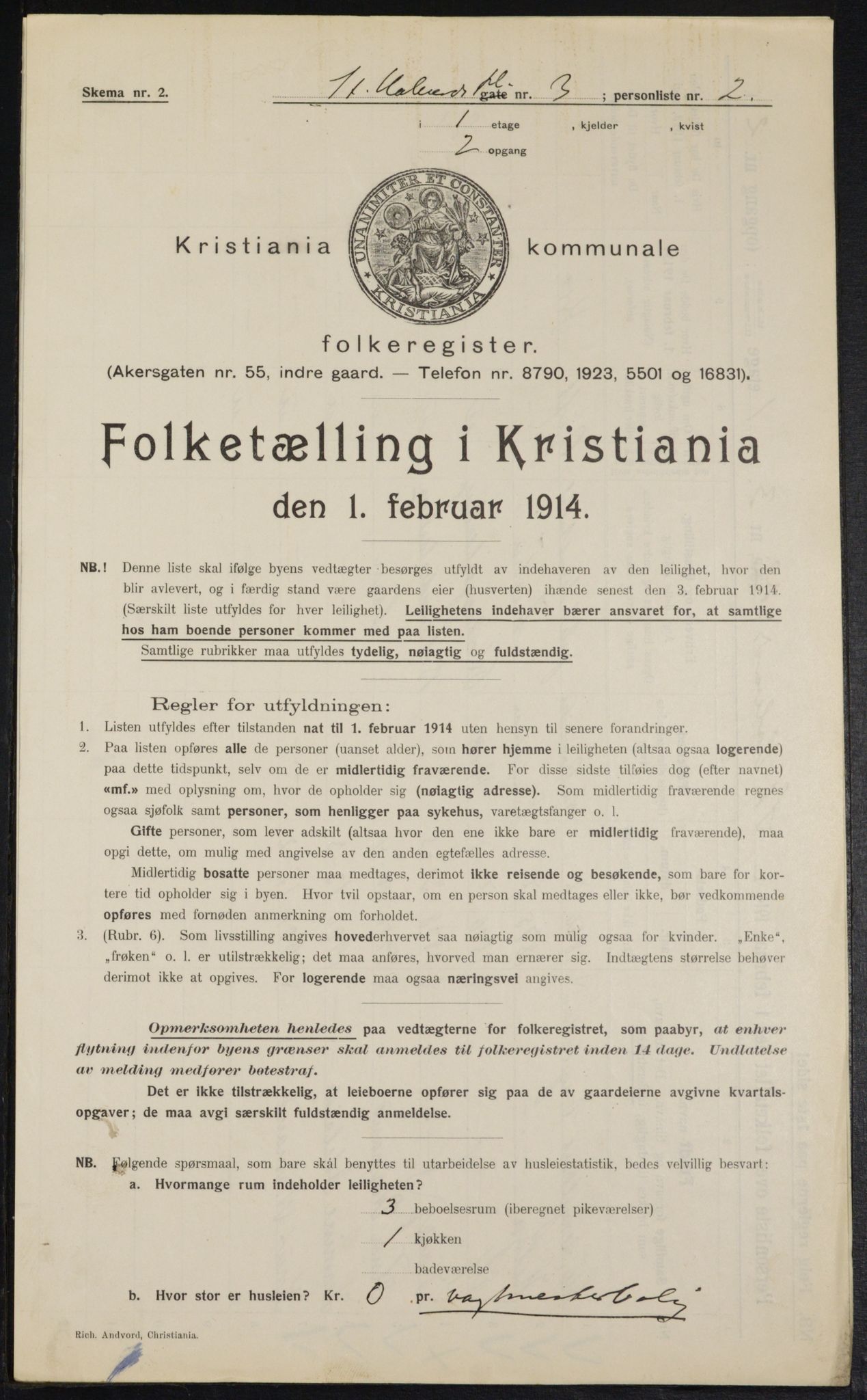 OBA, Municipal Census 1914 for Kristiania, 1914, p. 87792