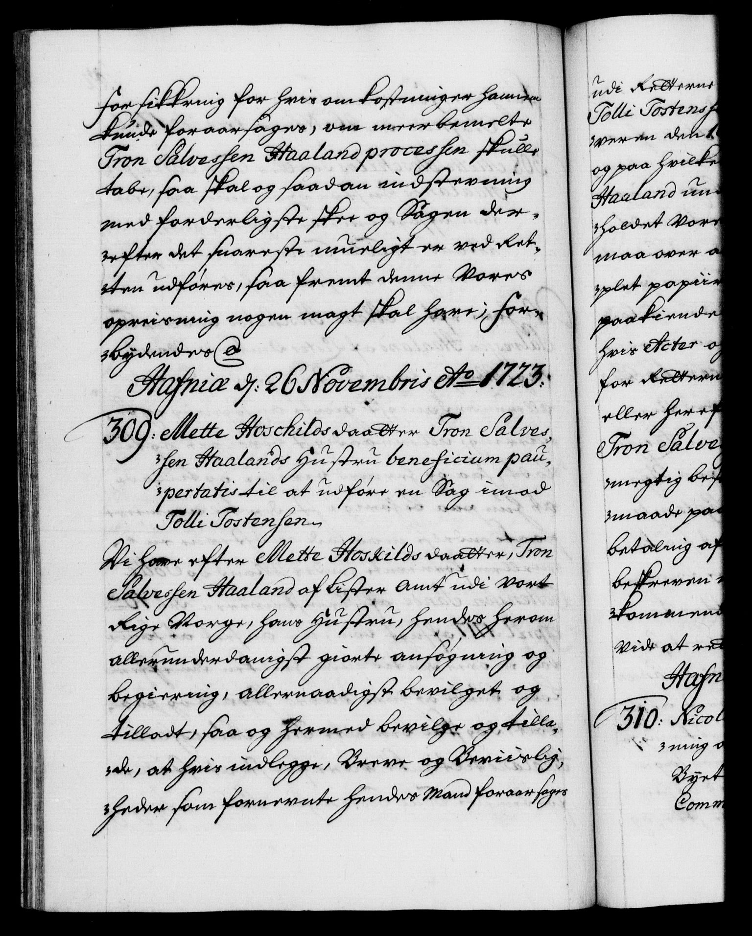 Danske Kanselli 1572-1799, AV/RA-EA-3023/F/Fc/Fca/Fcaa/L0024: Norske registre, 1723-1725, p. 242b