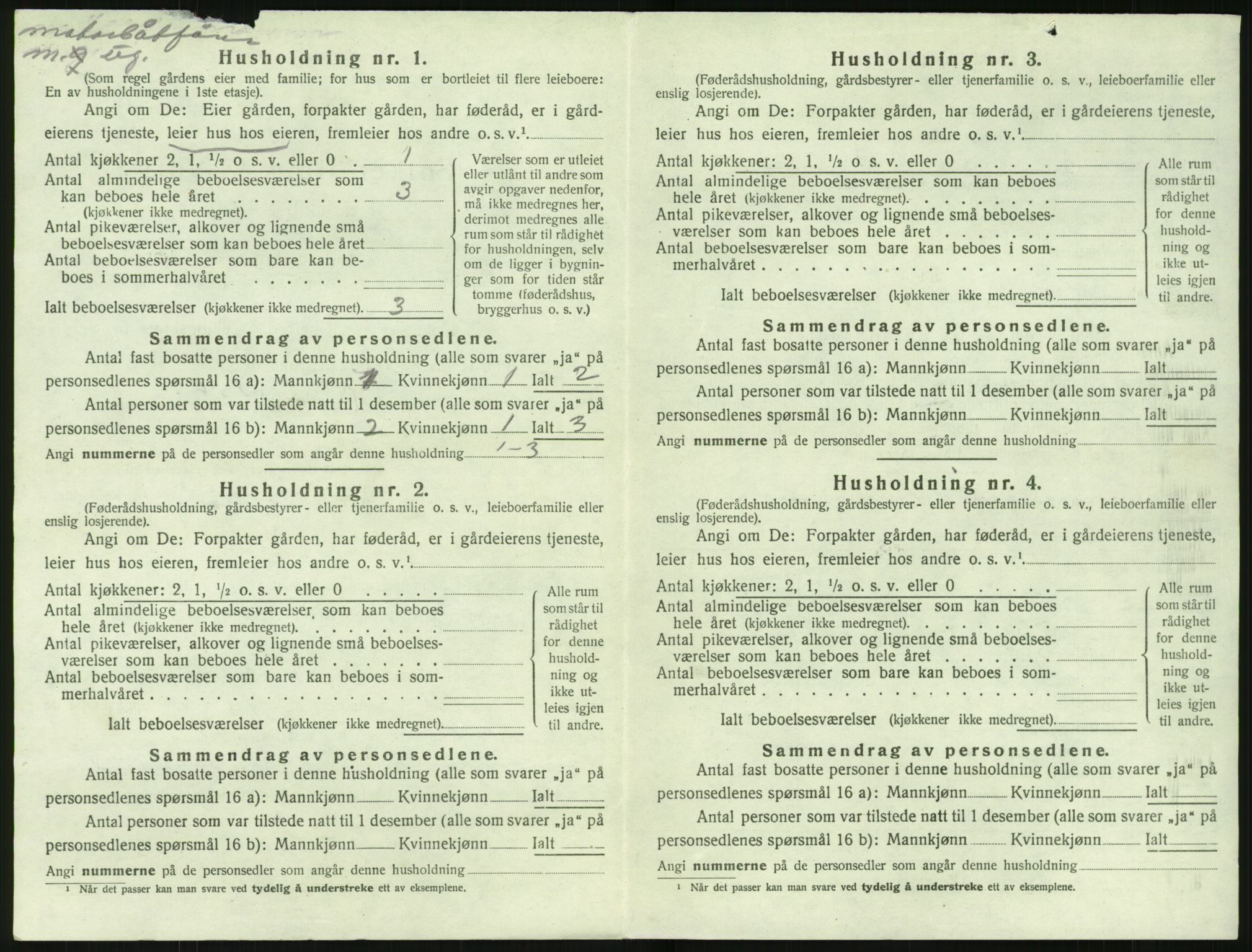 SAK, 1920 census for Stokken, 1920, p. 509