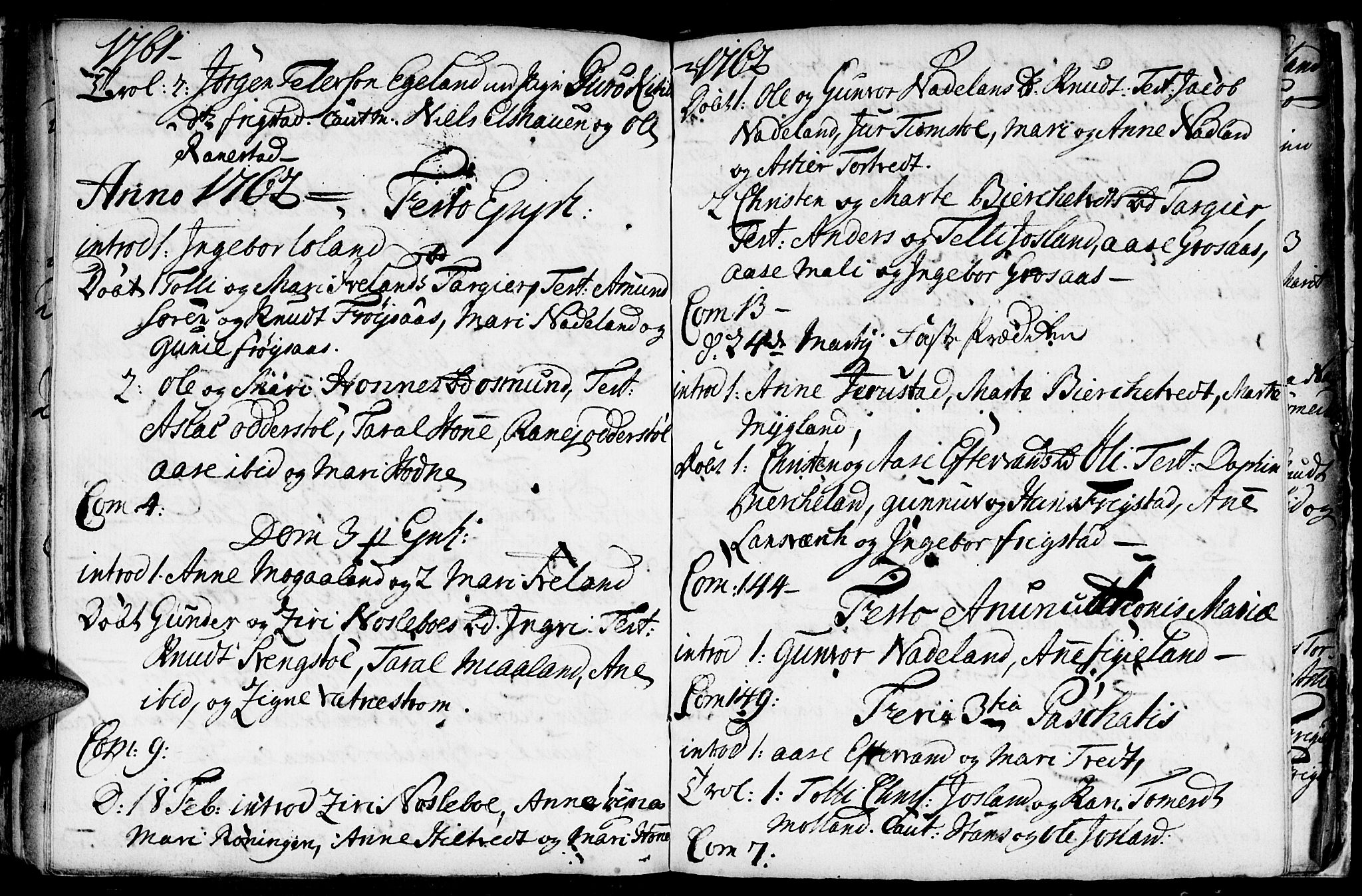 Evje sokneprestkontor, AV/SAK-1111-0008/F/Fa/Fac/L0001: Parish register (official) no. A 1, 1705-1764, p. 335-336