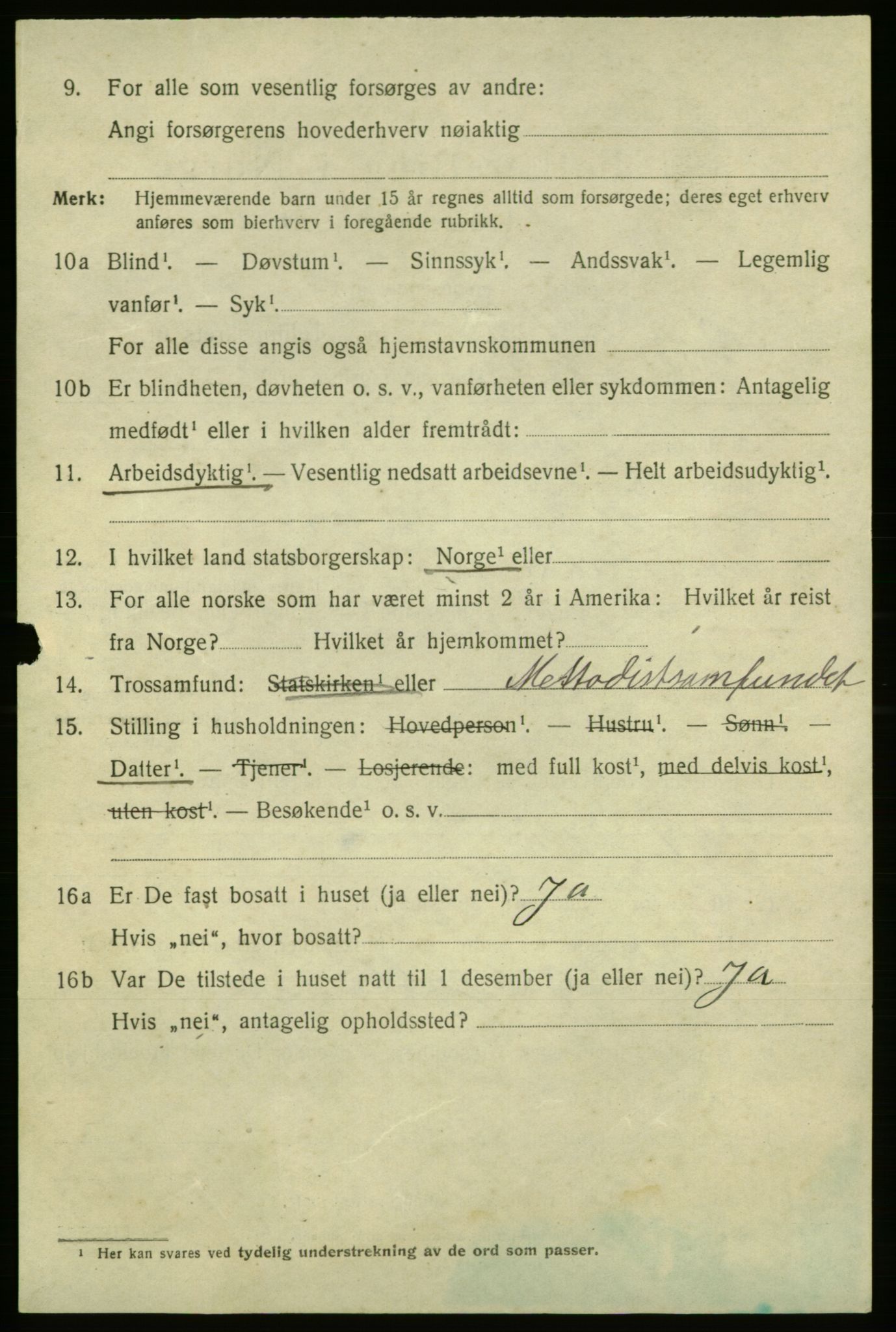 SAO, 1920 census for Fredrikshald, 1920, p. 23833