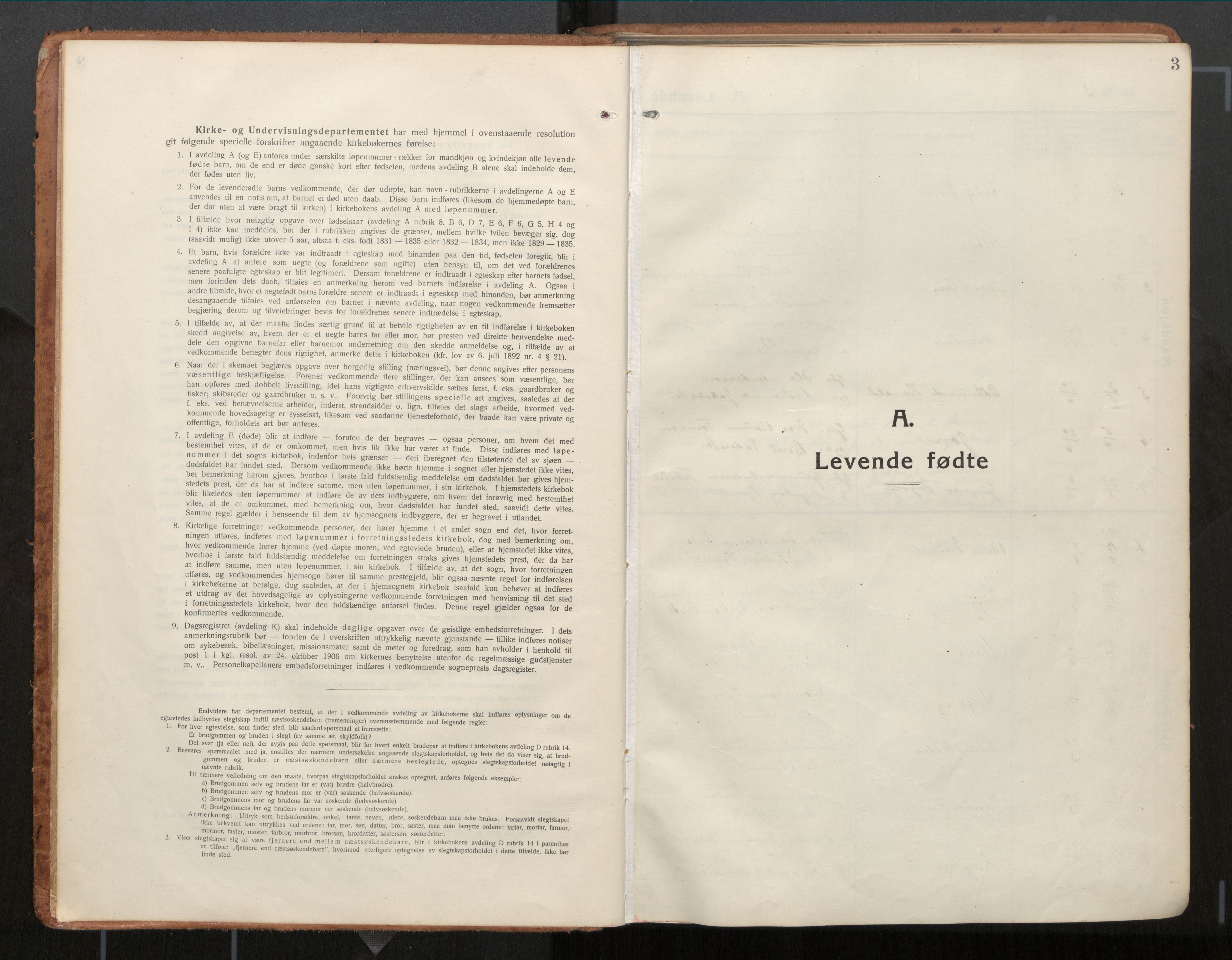 Ministerialprotokoller, klokkerbøker og fødselsregistre - Møre og Romsdal, SAT/A-1454/539/L0534a: Parish register (official) no. 539A08, 1912-1935, p. 3