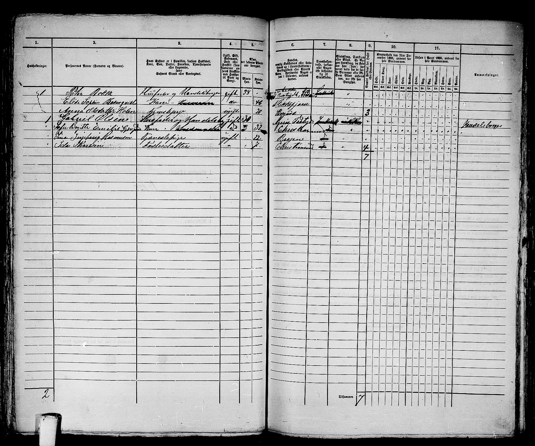 RA, 1865 census for Ålesund, 1865, p. 290