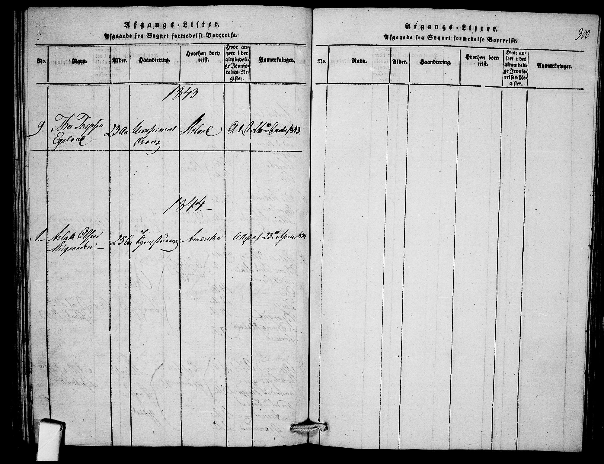 Mo kirkebøker, AV/SAKO-A-286/F/Fb/L0001: Parish register (official) no. II 1, 1814-1844, p. 300