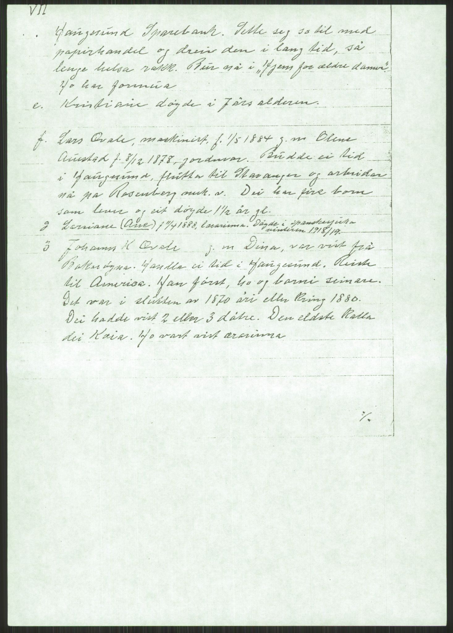 Samlinger til kildeutgivelse, Amerikabrevene, AV/RA-EA-4057/F/L0029: Innlån fra Rogaland: Helle - Tysvær, 1838-1914, p. 173