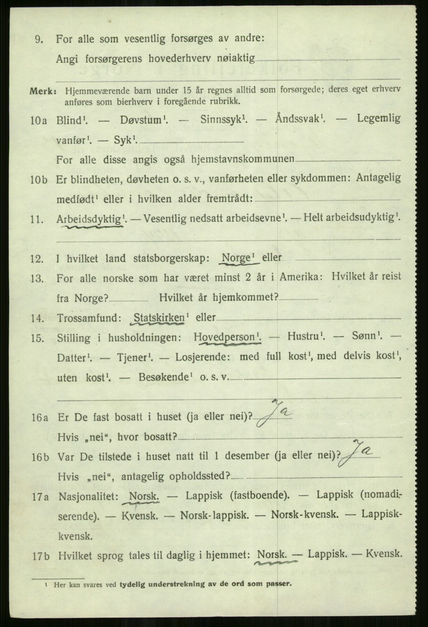 SATØ, 1920 census for Skjervøy, 1920, p. 6736
