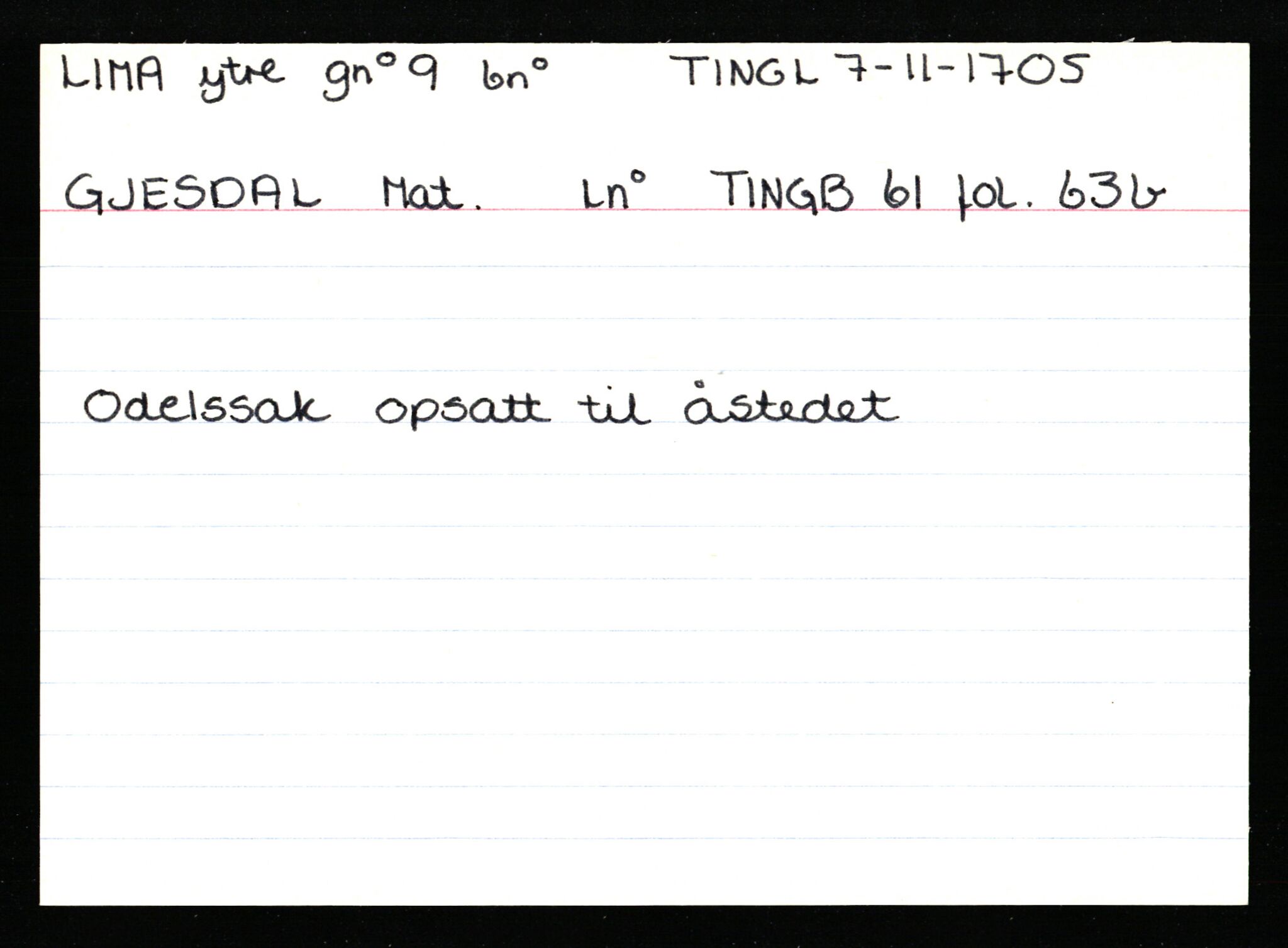 Statsarkivet i Stavanger, AV/SAST-A-101971/03/Y/Ym/L0035: Åstedskort sortert etter gårdsnavn: Leiranger - Lindanger, 1600-1950, p. 642