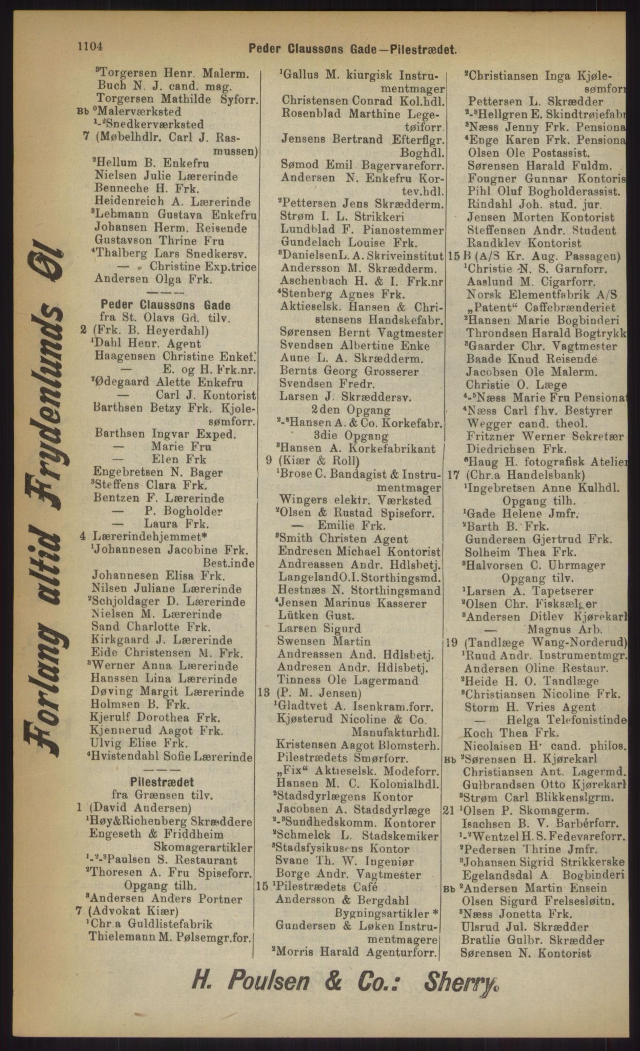 Kristiania/Oslo adressebok, PUBL/-, 1903, p. 1104