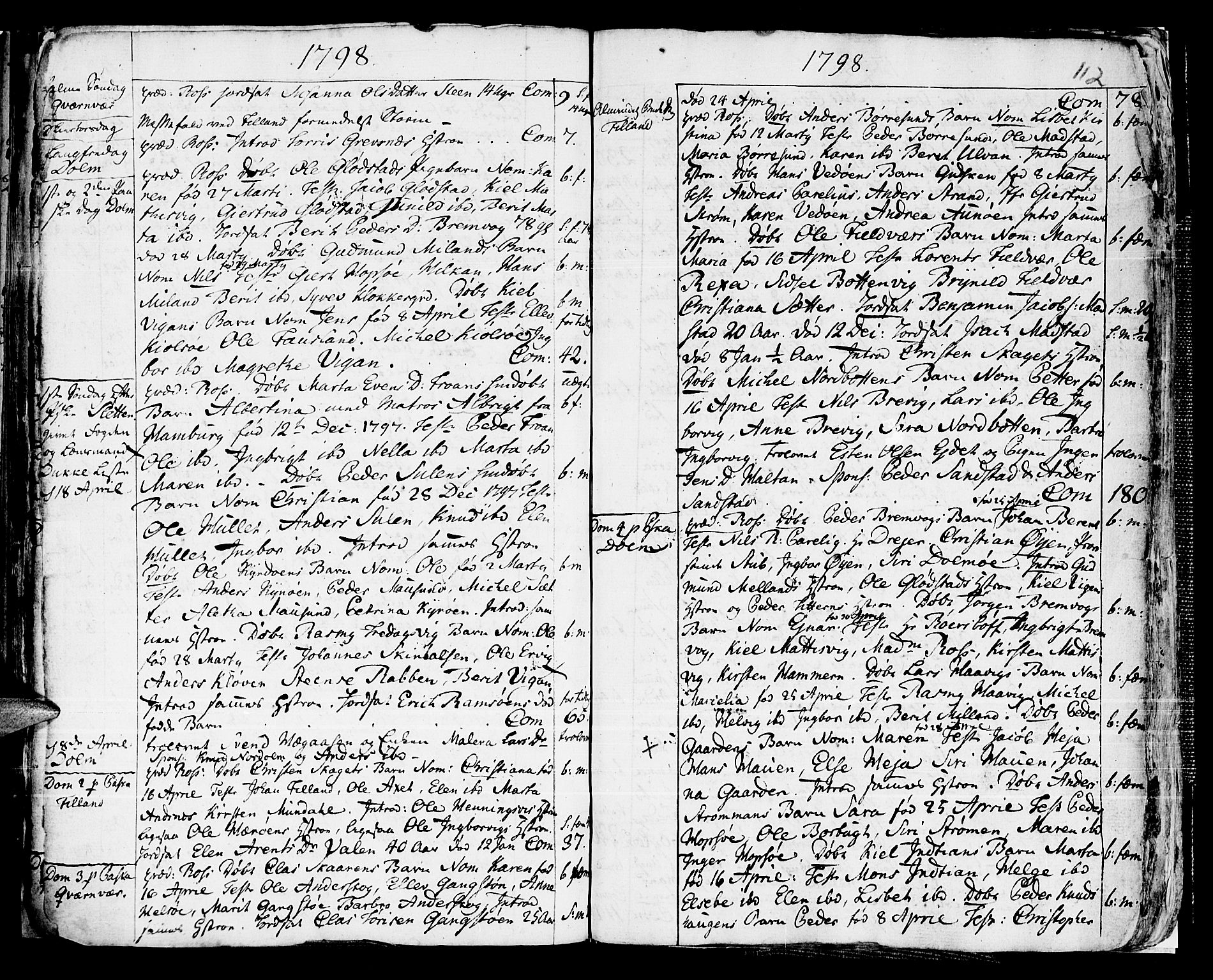 Ministerialprotokoller, klokkerbøker og fødselsregistre - Sør-Trøndelag, SAT/A-1456/634/L0526: Parish register (official) no. 634A02, 1775-1818, p. 112