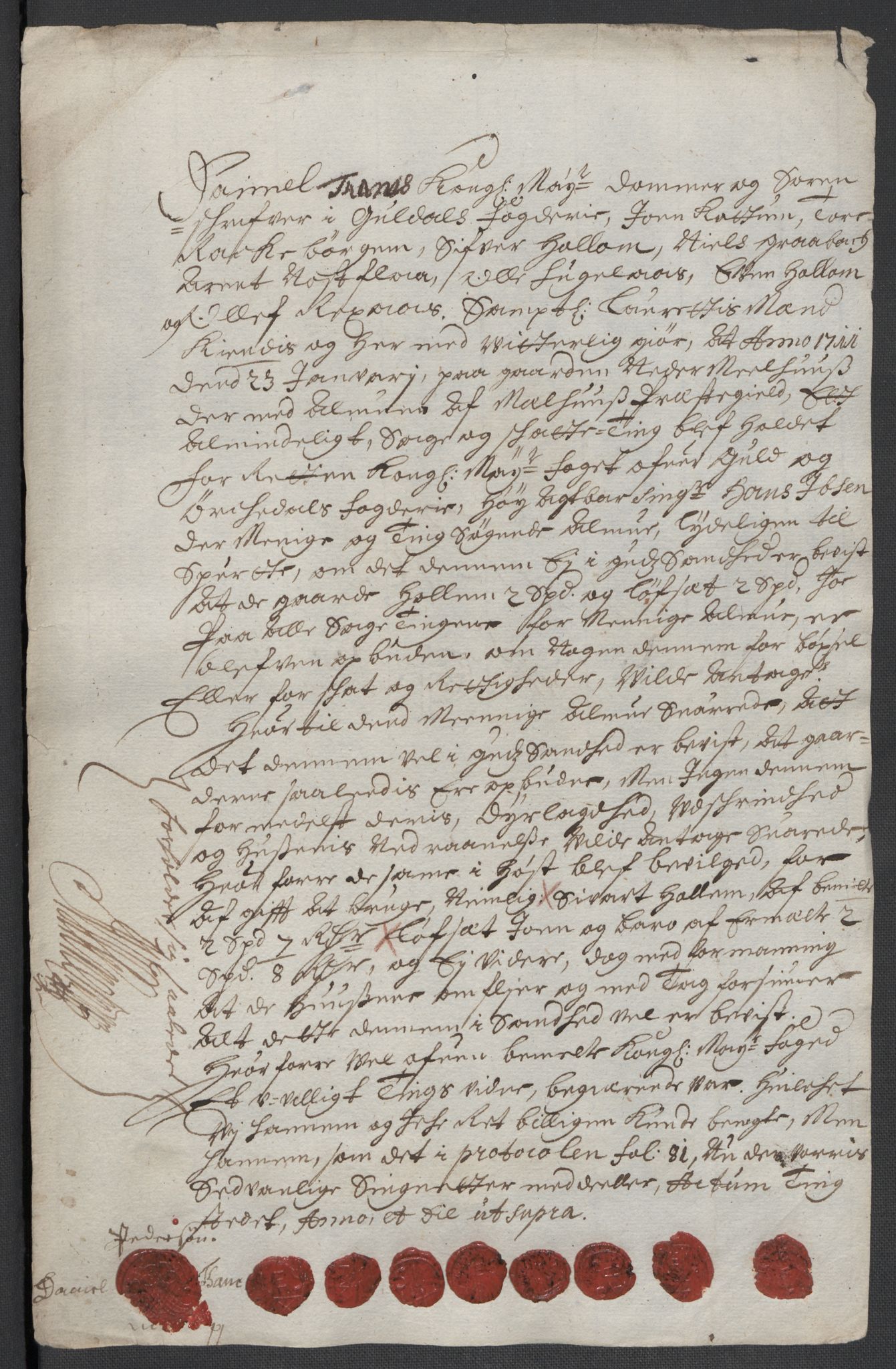 Rentekammeret inntil 1814, Reviderte regnskaper, Fogderegnskap, RA/EA-4092/R60/L3960: Fogderegnskap Orkdal og Gauldal, 1710, p. 425