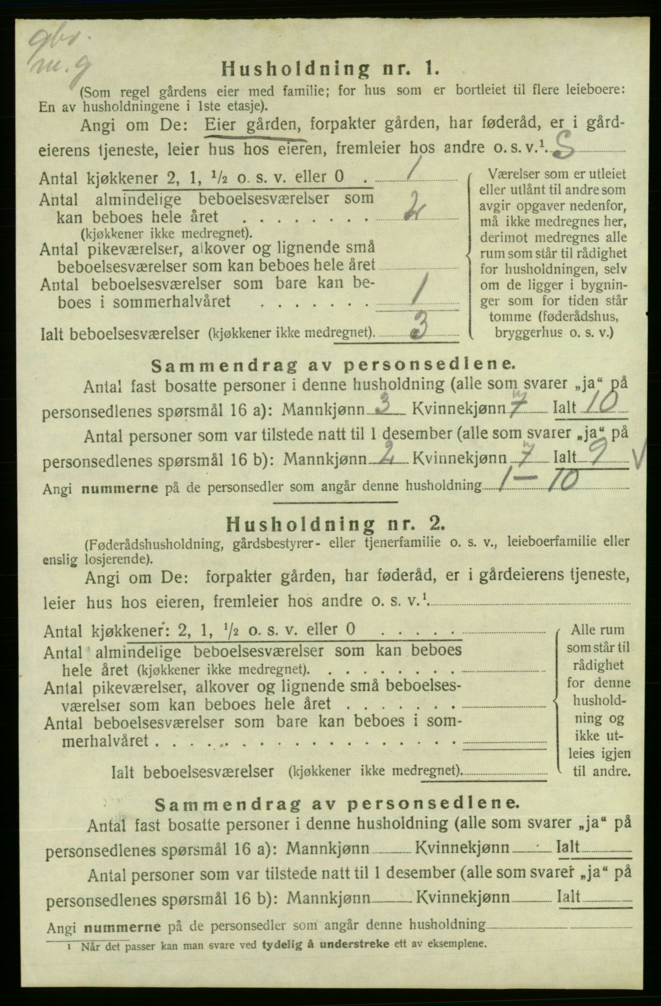 SAB, 1920 census for Skånevik, 1920, p. 2276