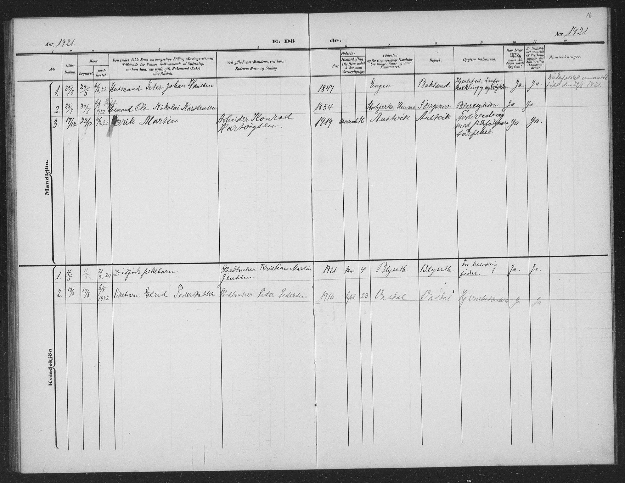 Ministerialprotokoller, klokkerbøker og fødselsregistre - Nordland, AV/SAT-A-1459/833/L0502: Parish register (copy) no. 833C01, 1906-1934, p. 16