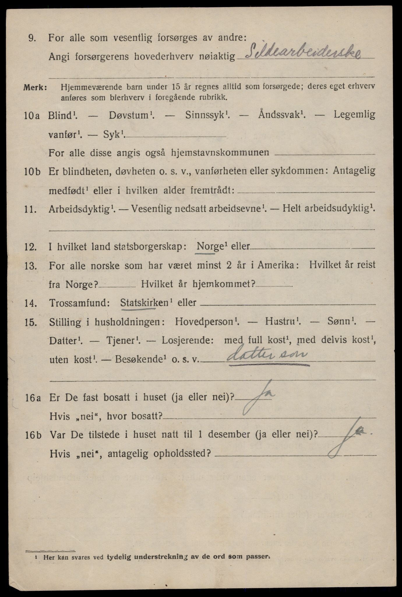 SAST, 1920 census for Skudeneshavn, 1920, p. 2459