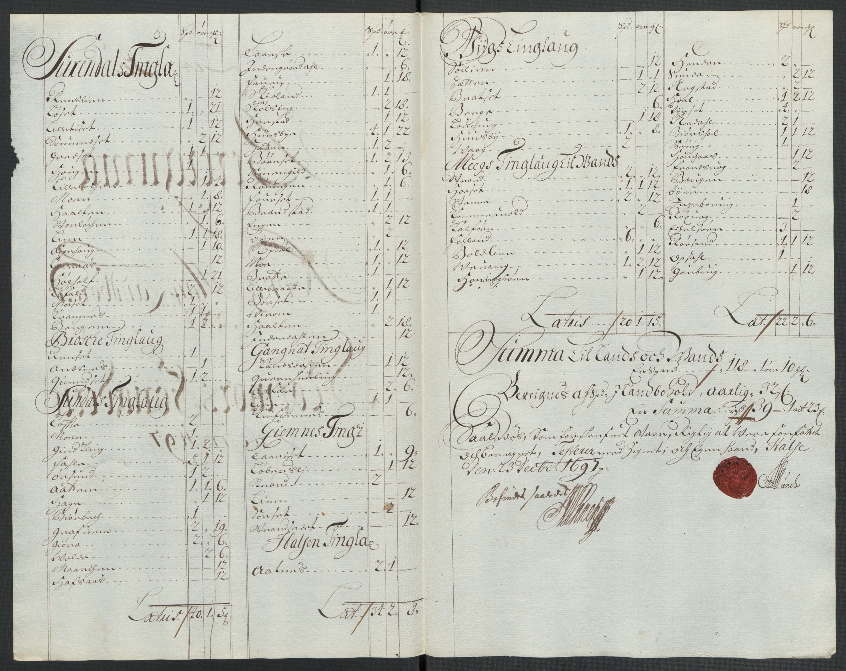 Rentekammeret inntil 1814, Reviderte regnskaper, Fogderegnskap, RA/EA-4092/R56/L3737: Fogderegnskap Nordmøre, 1697-1698, p. 103